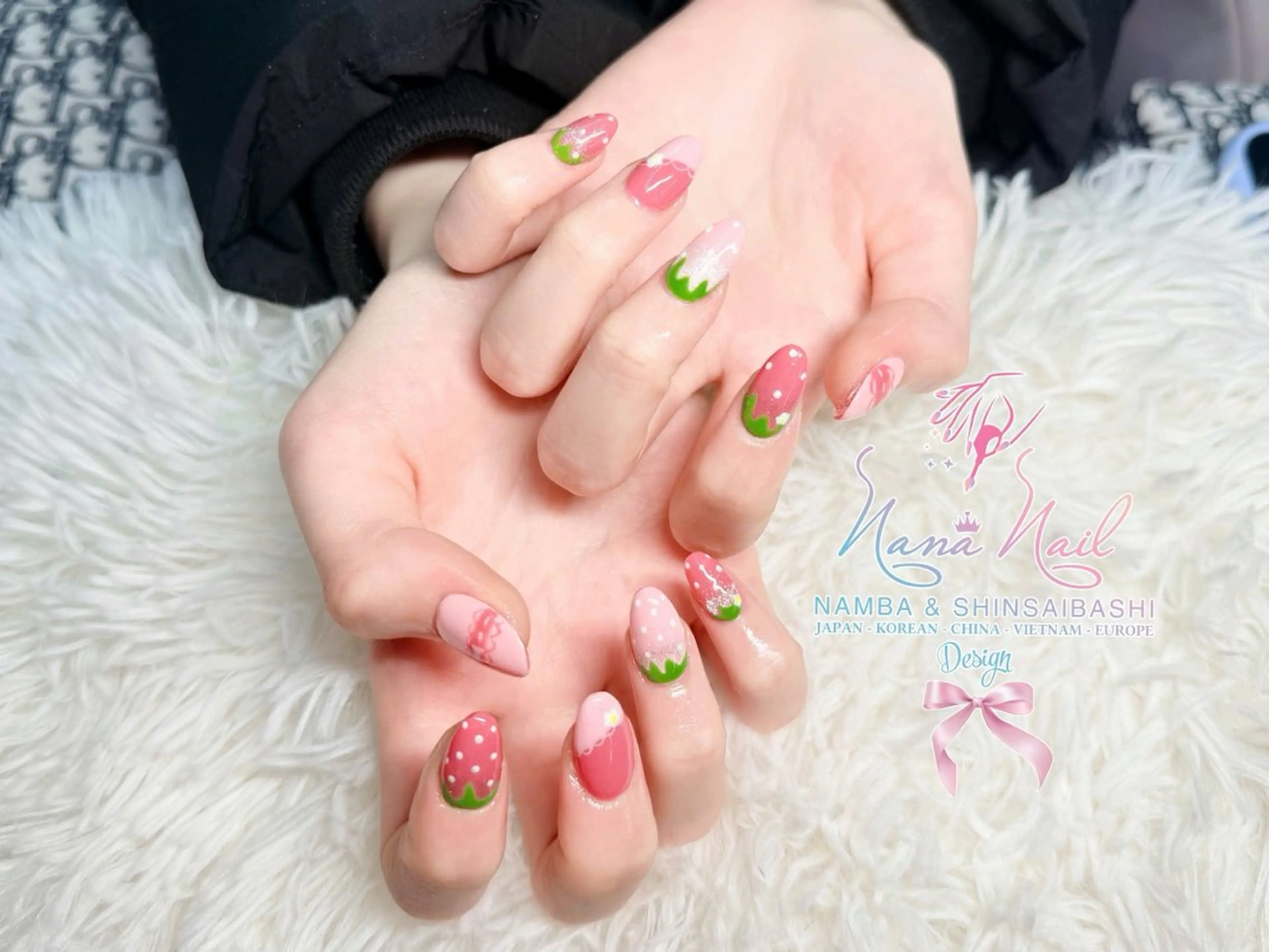 ネイル チークネイル 桜ネイル フラッシュネイル フットネイル ジェルネイル ハンドネイル リナネイル アメ村心斎橋店のネイルデザイン