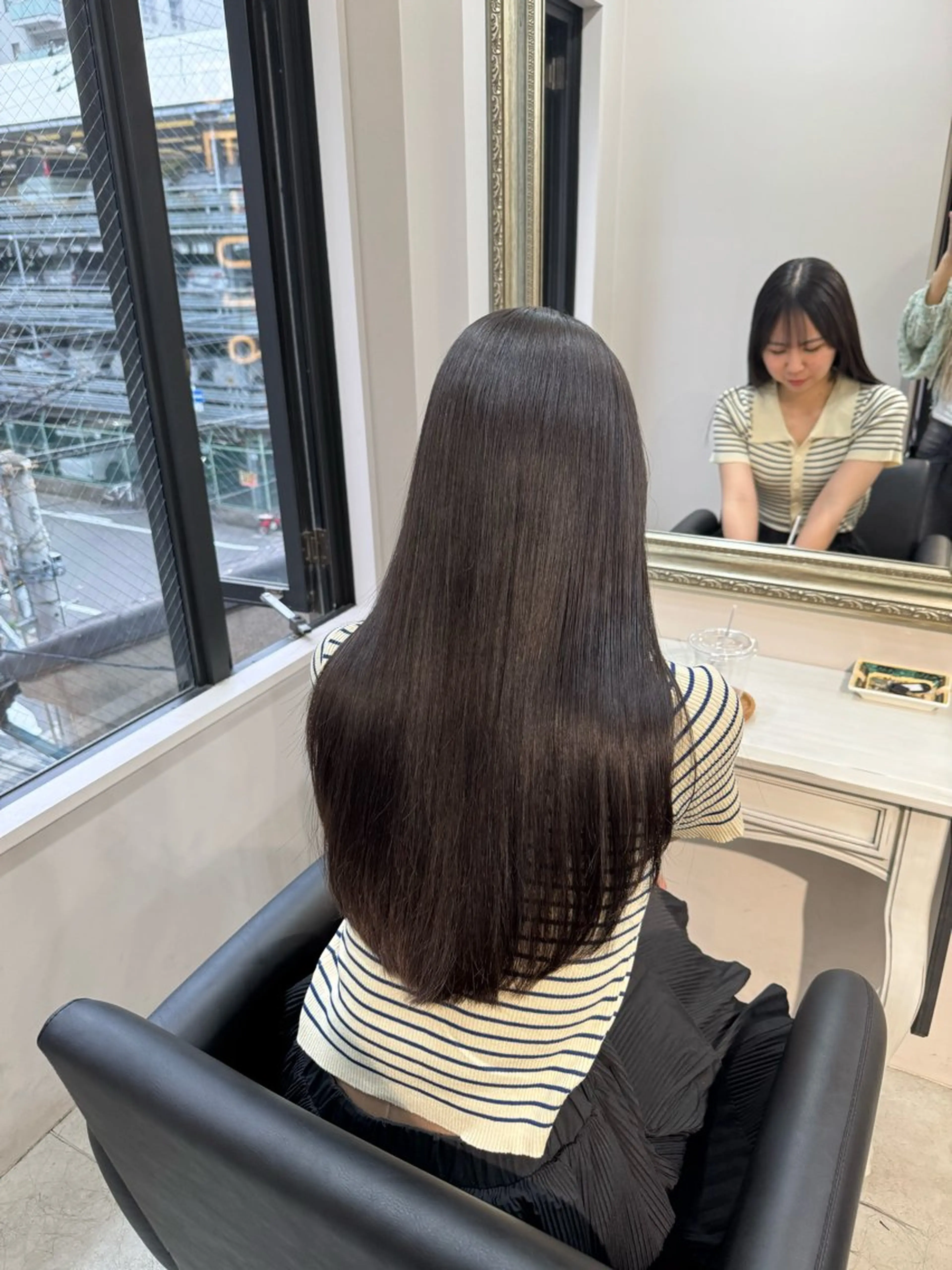 ロング カット 縮毛矯正 トリートメント reira/堀江/ 似合わせカットのヘアスタイル