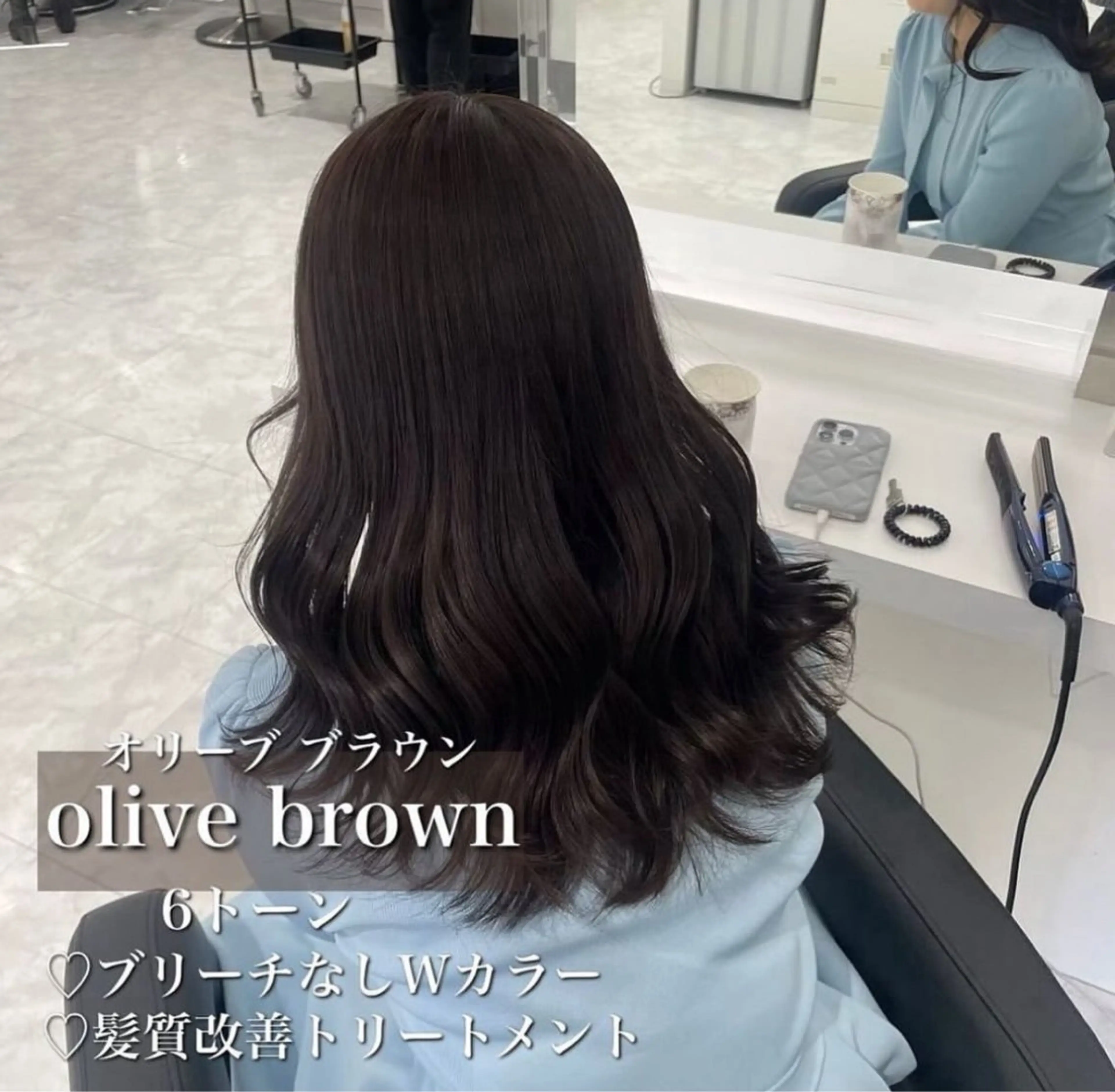 カラー 🤍ブリーチなし ブラウンhimi🤍のヘアスタイル