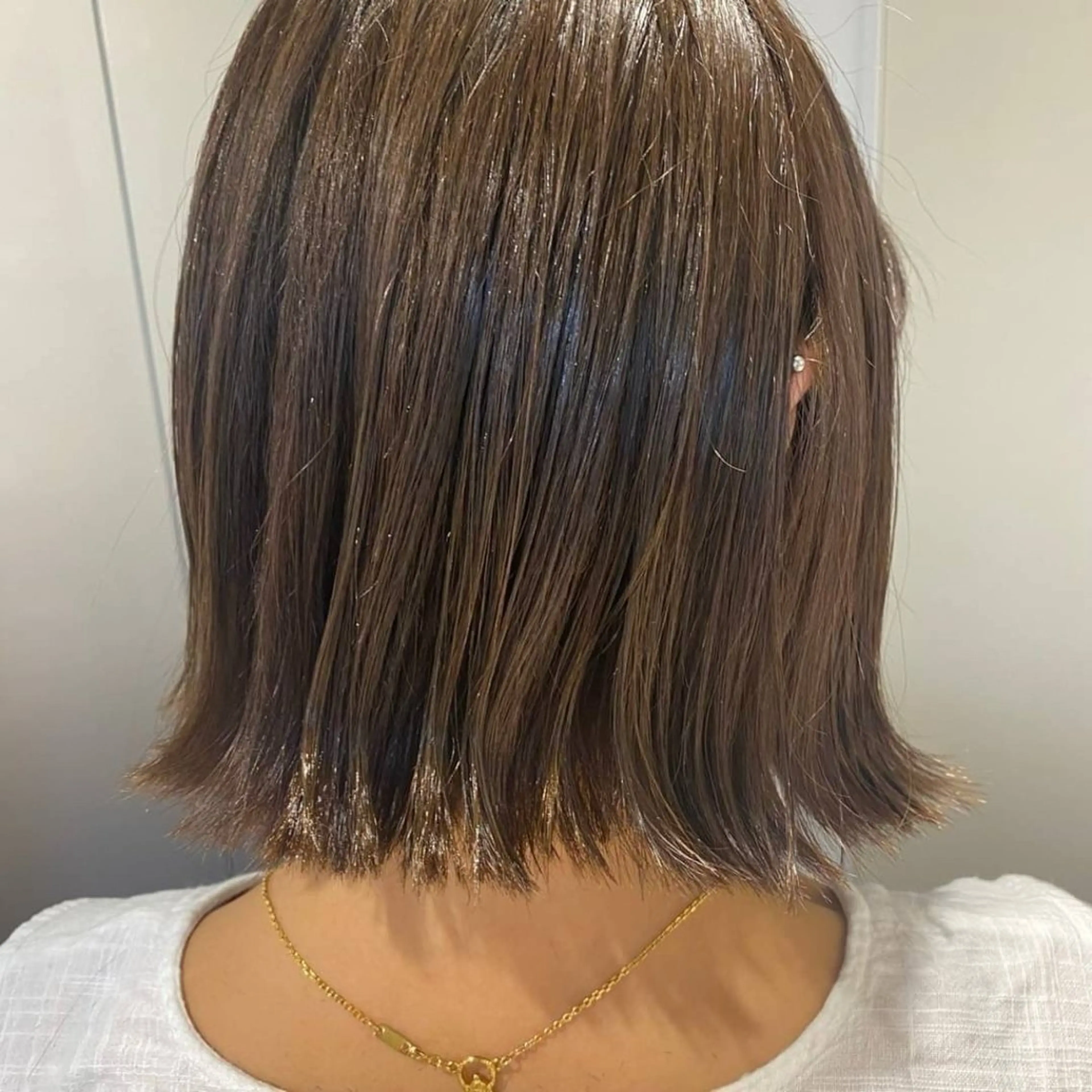 ショート 切りっぱなしボブ ボブ 引原 里菜のヘアスタイル