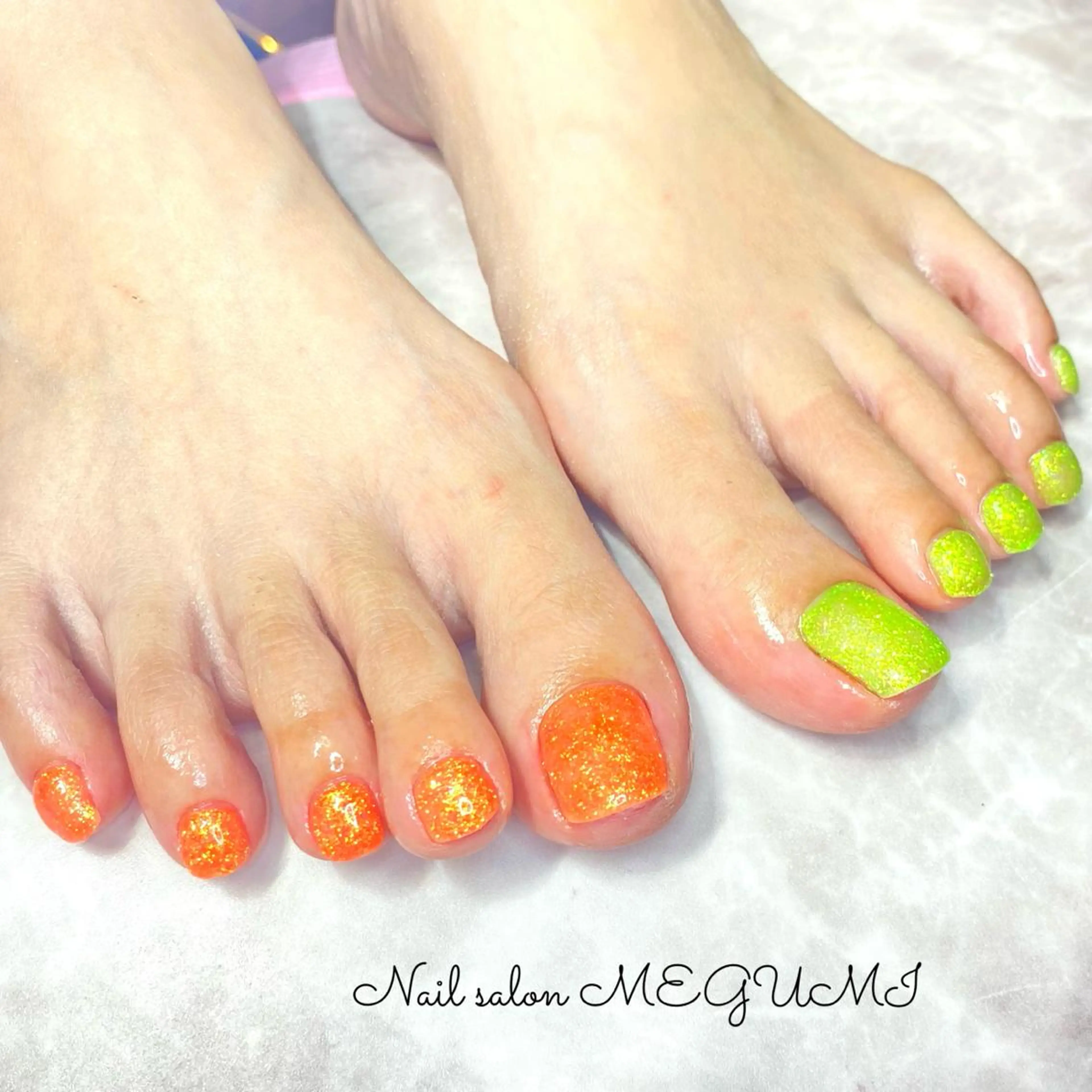 ネイル フットネイル ワンカラーネイル Nail salon MEGUMIのネイルデザイン