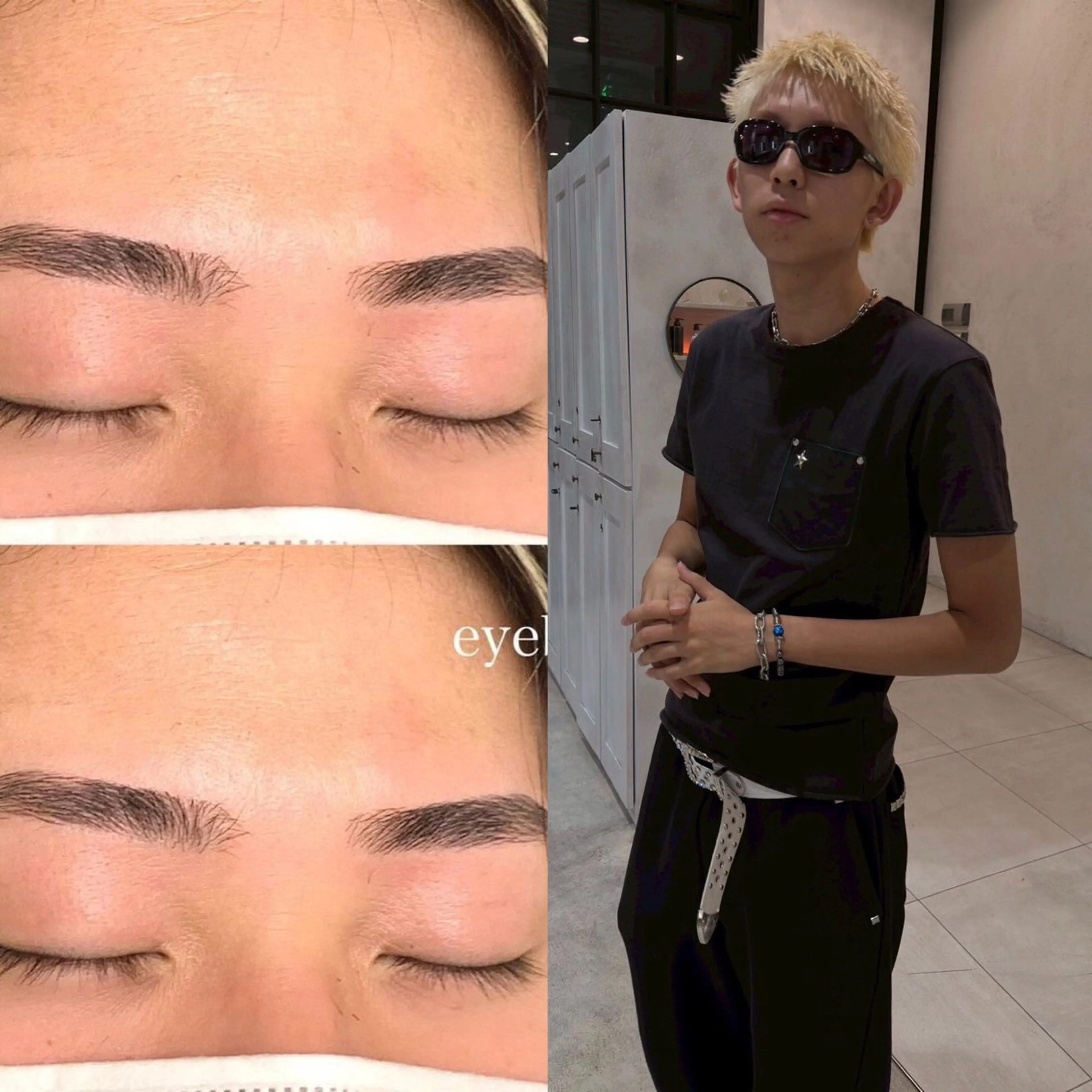 【メンズ定番】ハリウッド眉ブロウ+眉カット+メンズカット+炭酸クレンジングシャンプーの写真