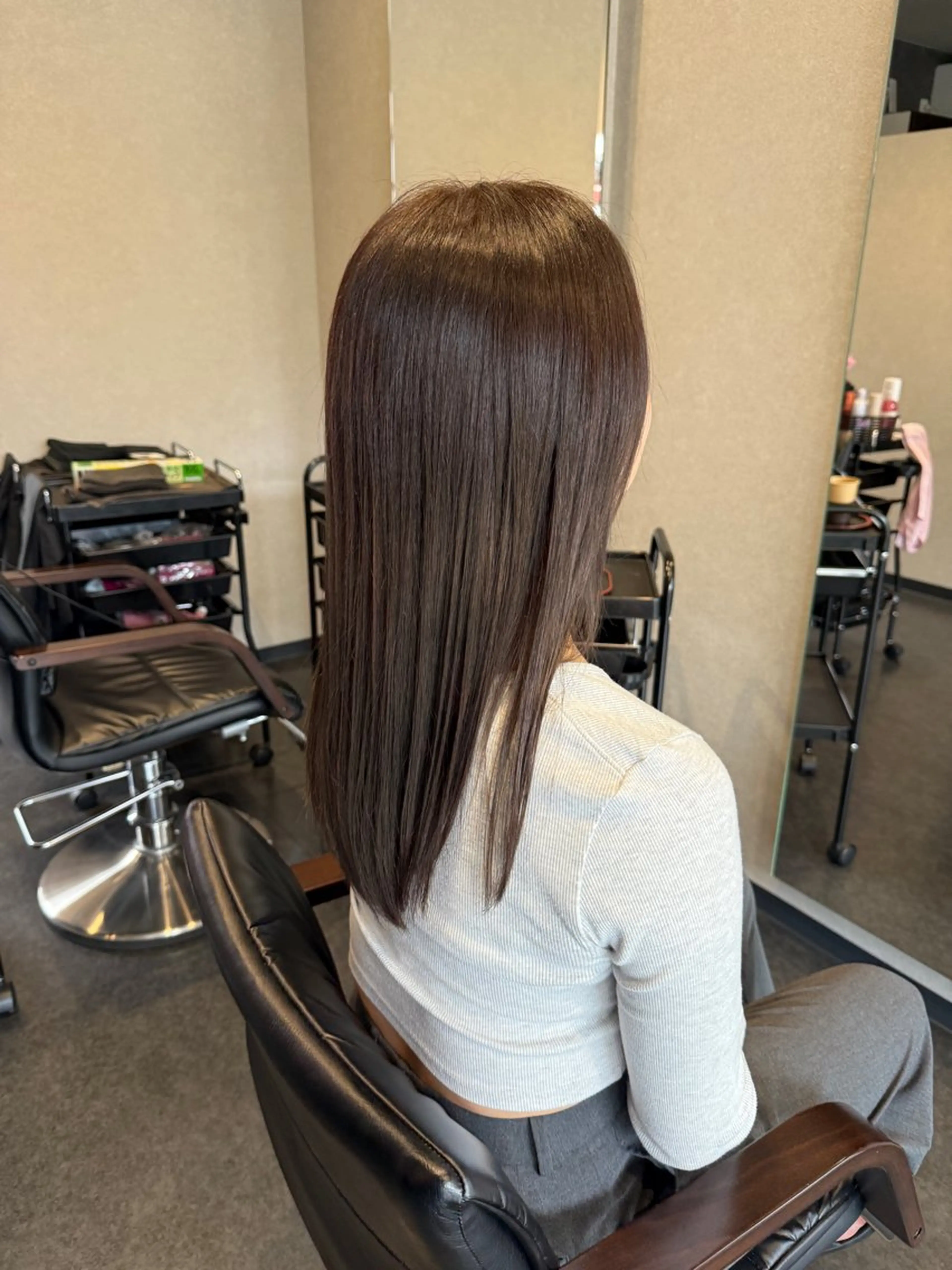 ロング 髪質改善 縮毛矯正 トリートメント 髪質改善⚡️カラー 🍀武久 誠🍀のヘアスタイル