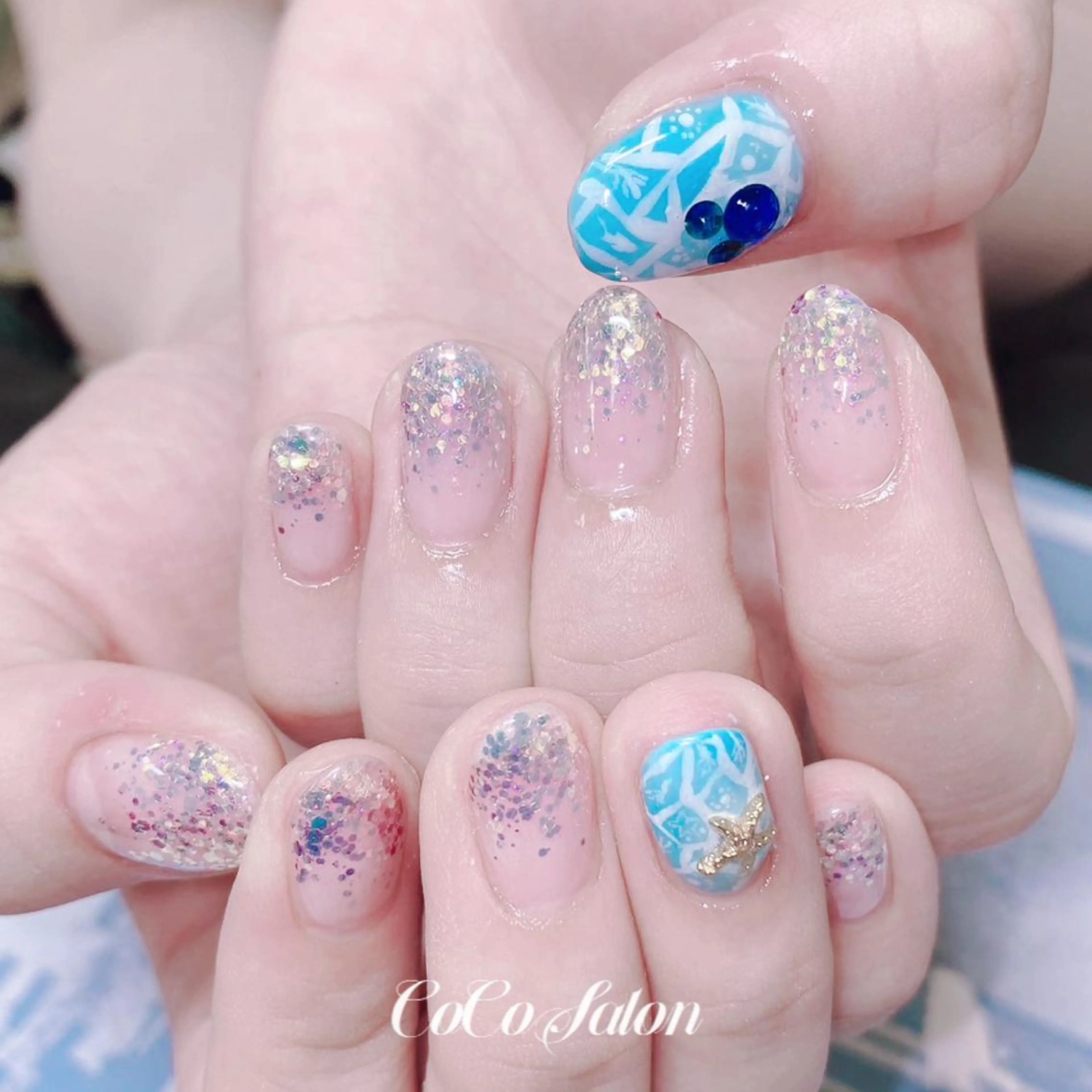 ネイル グラデーション ハンドネイル CoCoSalon ネイル/まつ毛予約のネイルデザイン