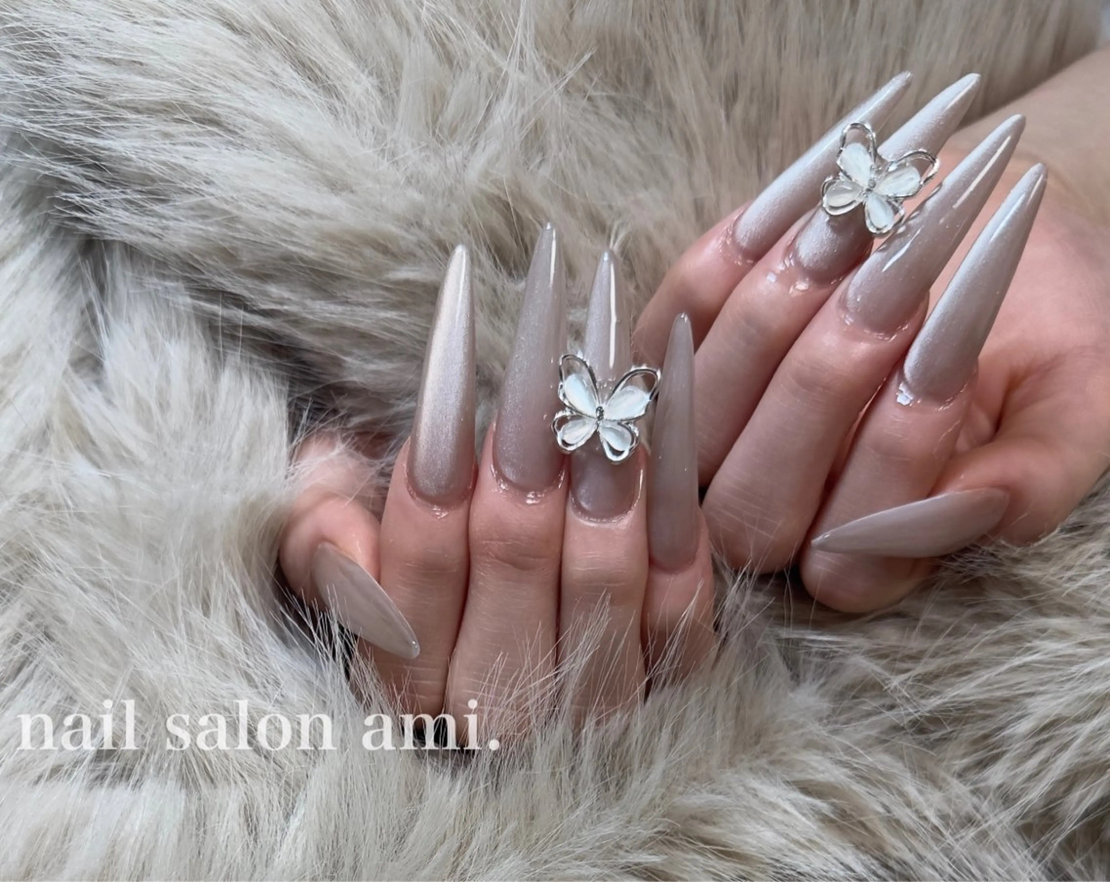 ネイル ジェルネイル マグネットネイル ハンドネイル nail salon amiのネイルデザイン