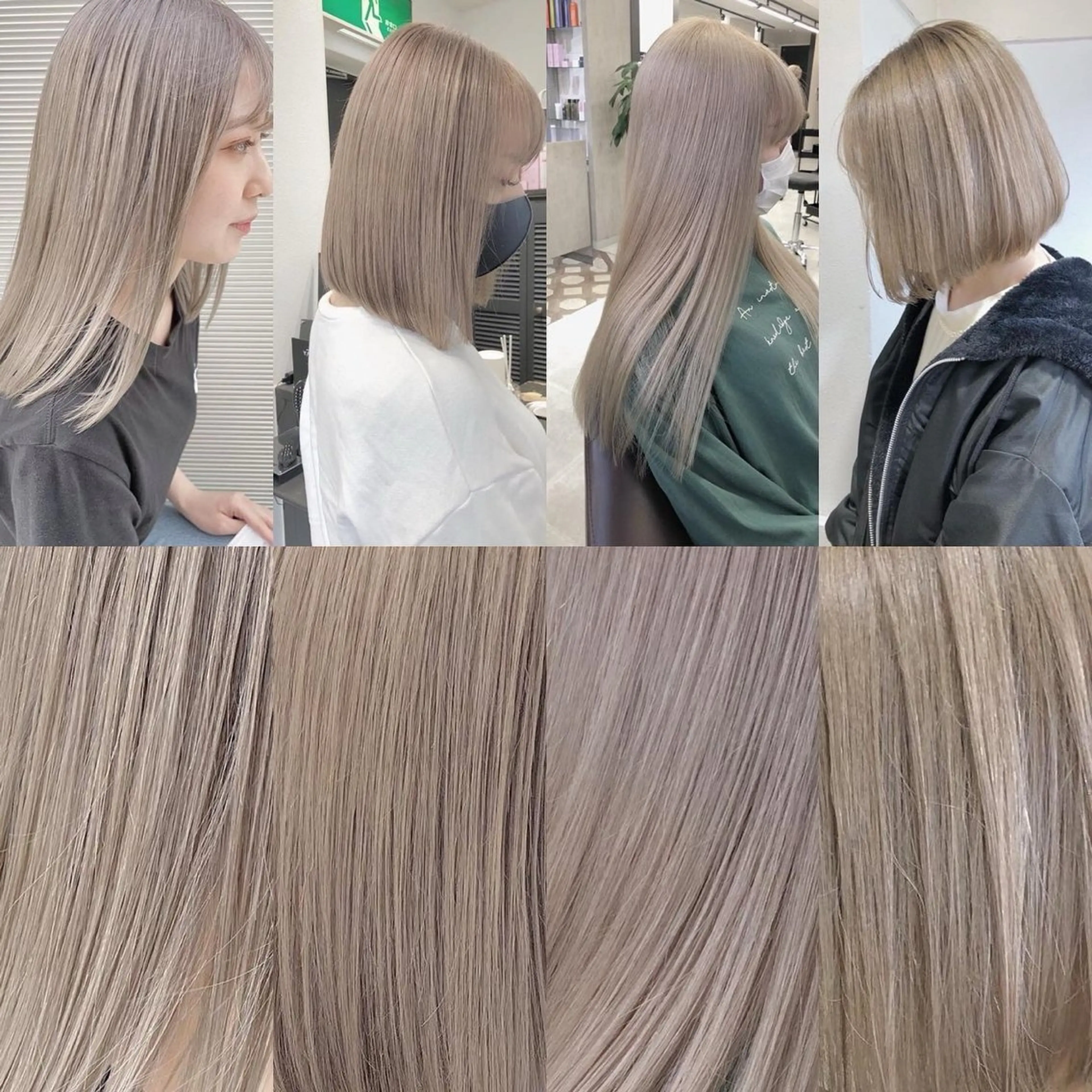 ロング カラー ヘアカラー gisel エリナのヘアスタイル
