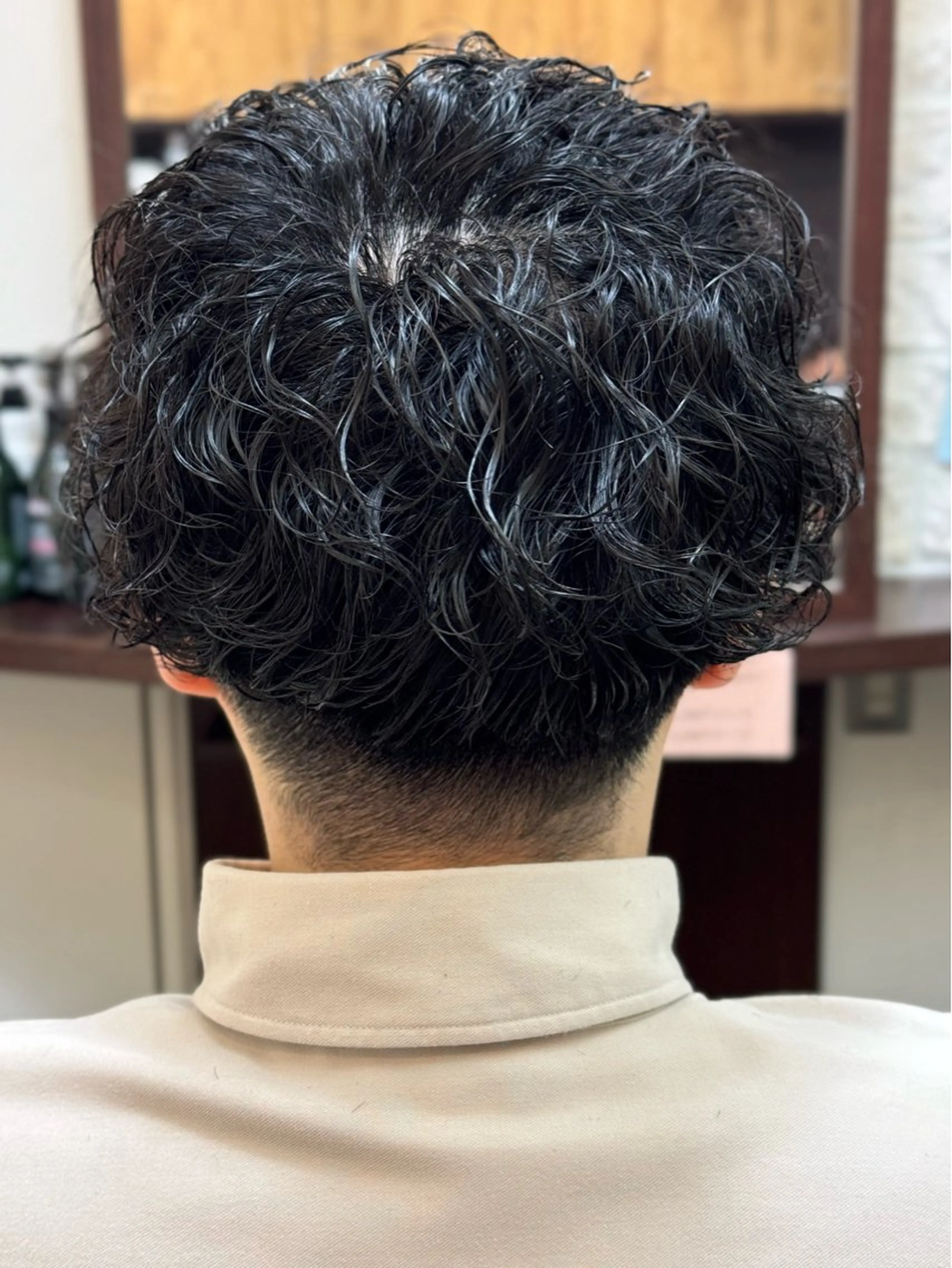 ショート パーマ メンズ カット ヘッドスパ ヘアセット 牧野 滉平のヘアスタイル