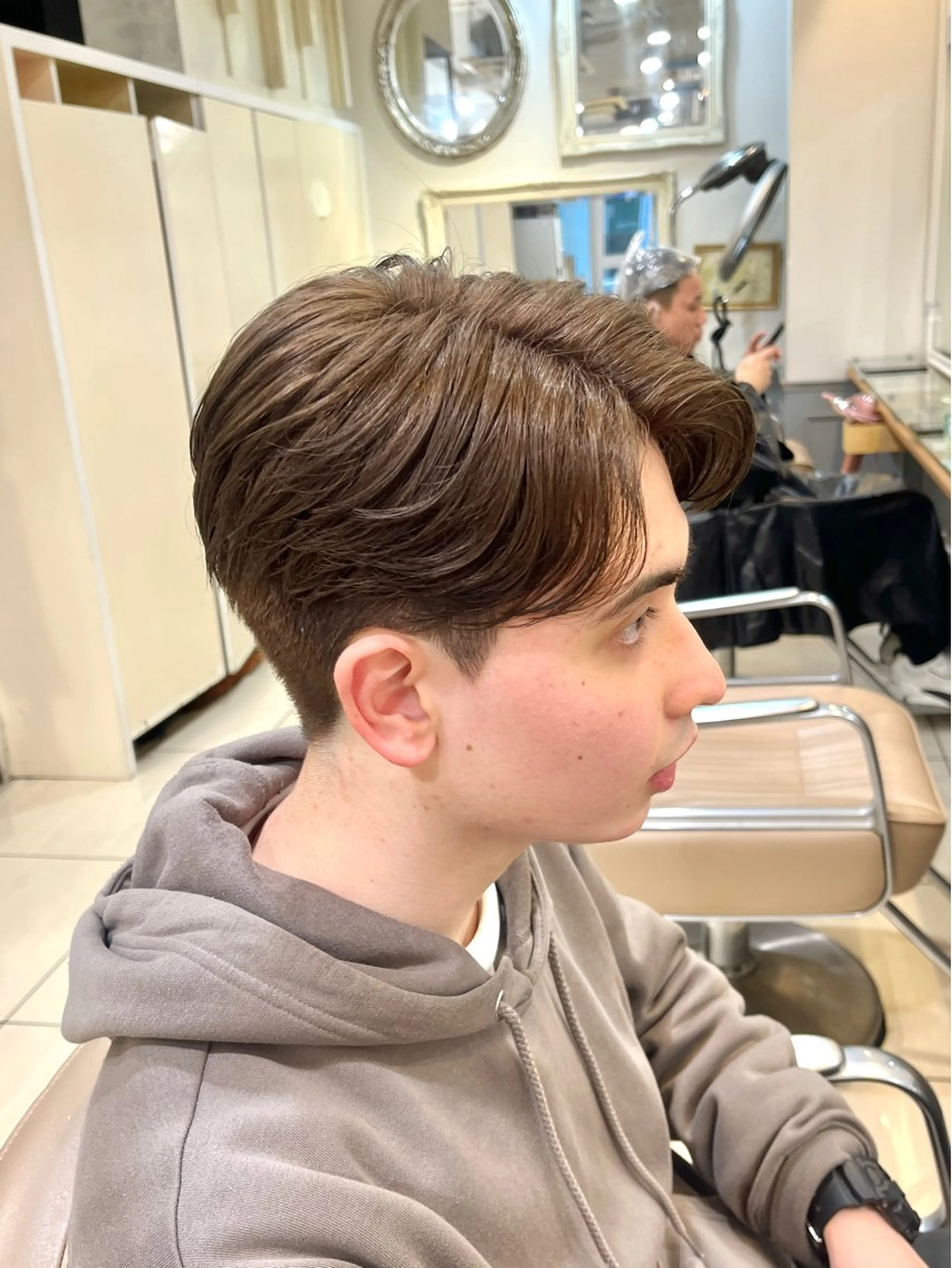 メンズ センターパート 刈り上げ カット メンズパーマ/ 横浜/佐藤桃香 🦥のヘアスタイル