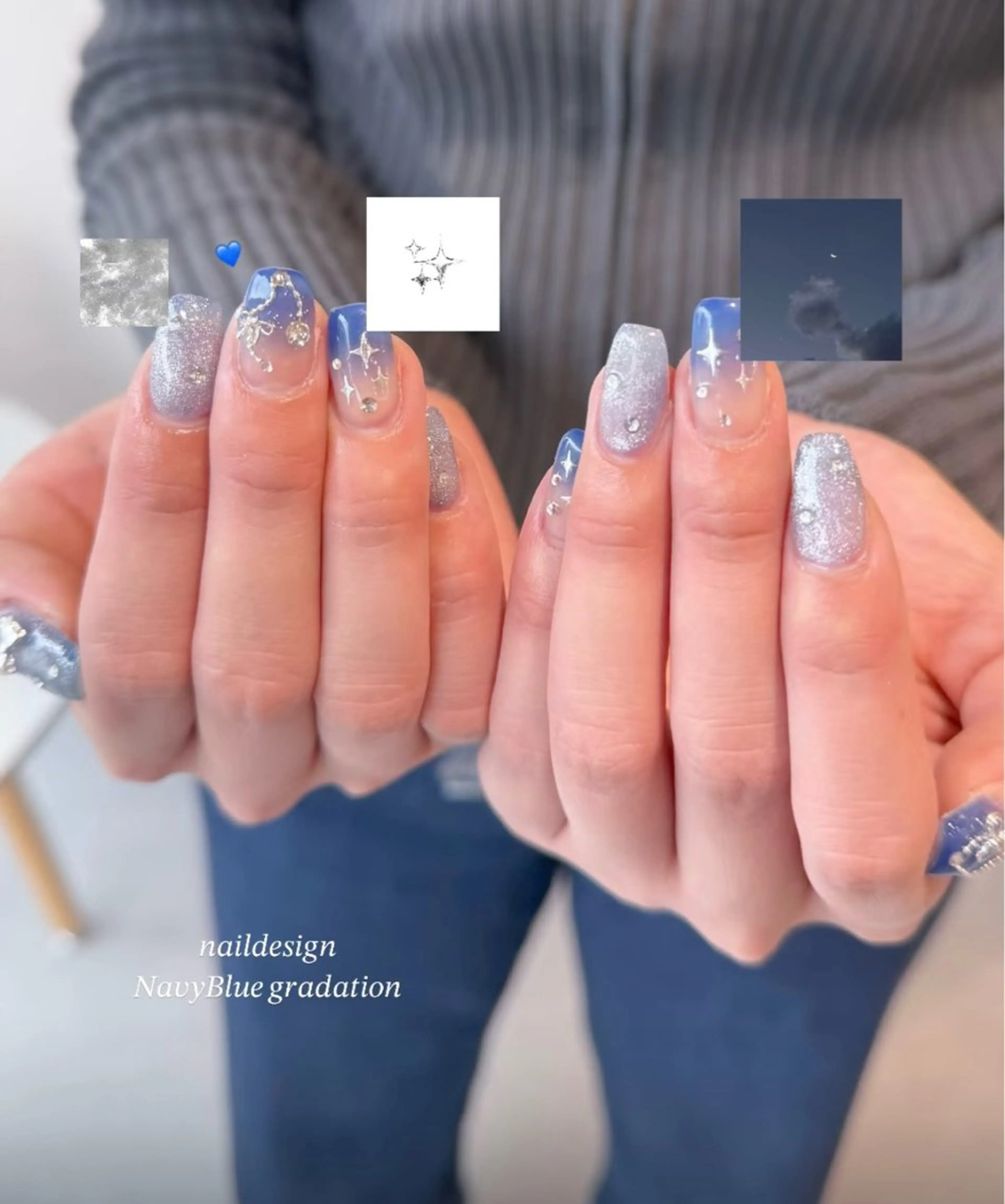 モニター自爪/持ち込みデザインok ワンホン/きらきら/韓国/うるうる🫧の写真