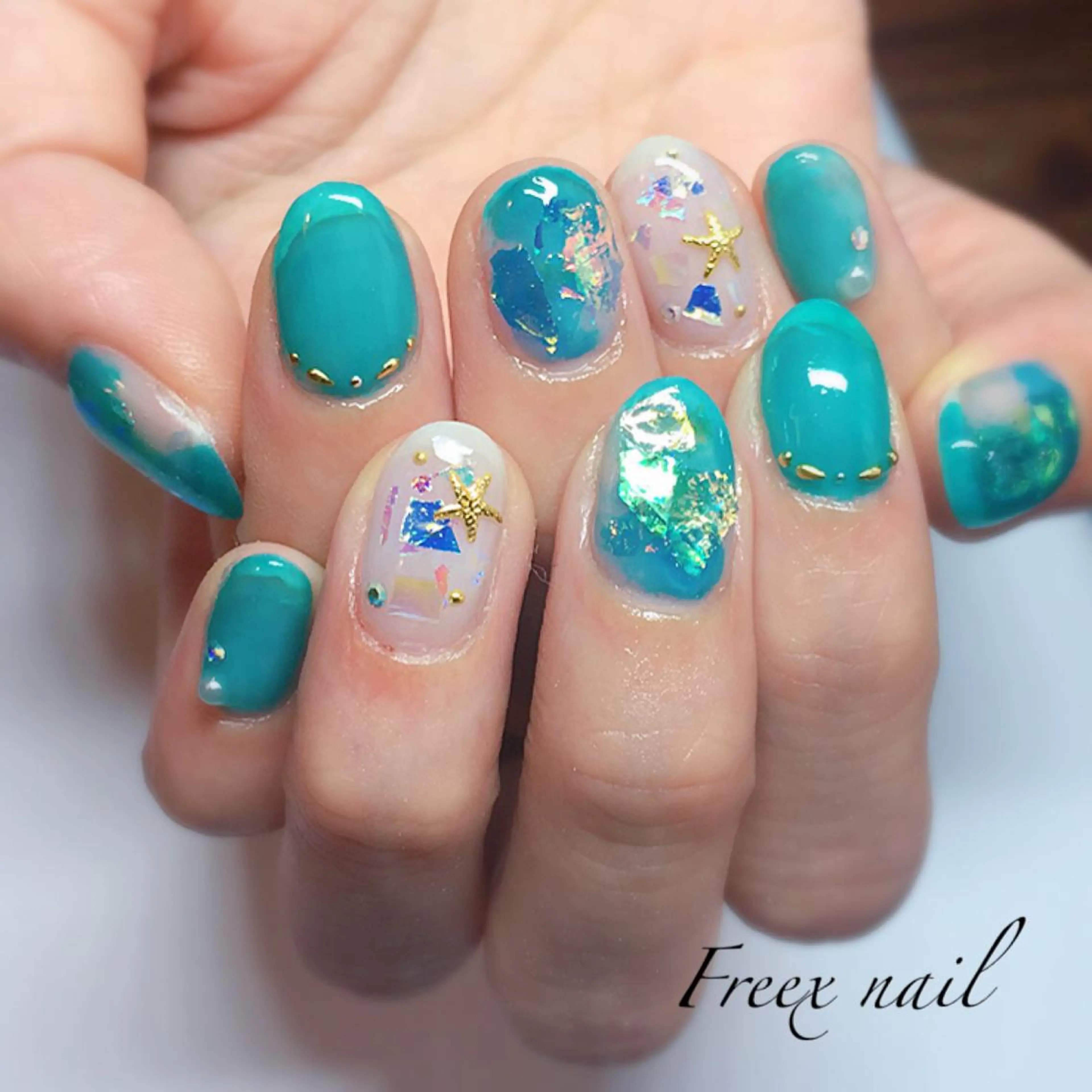 ネイル クリアネイル freex nail /ニュアンス/個性派のネイルデザイン