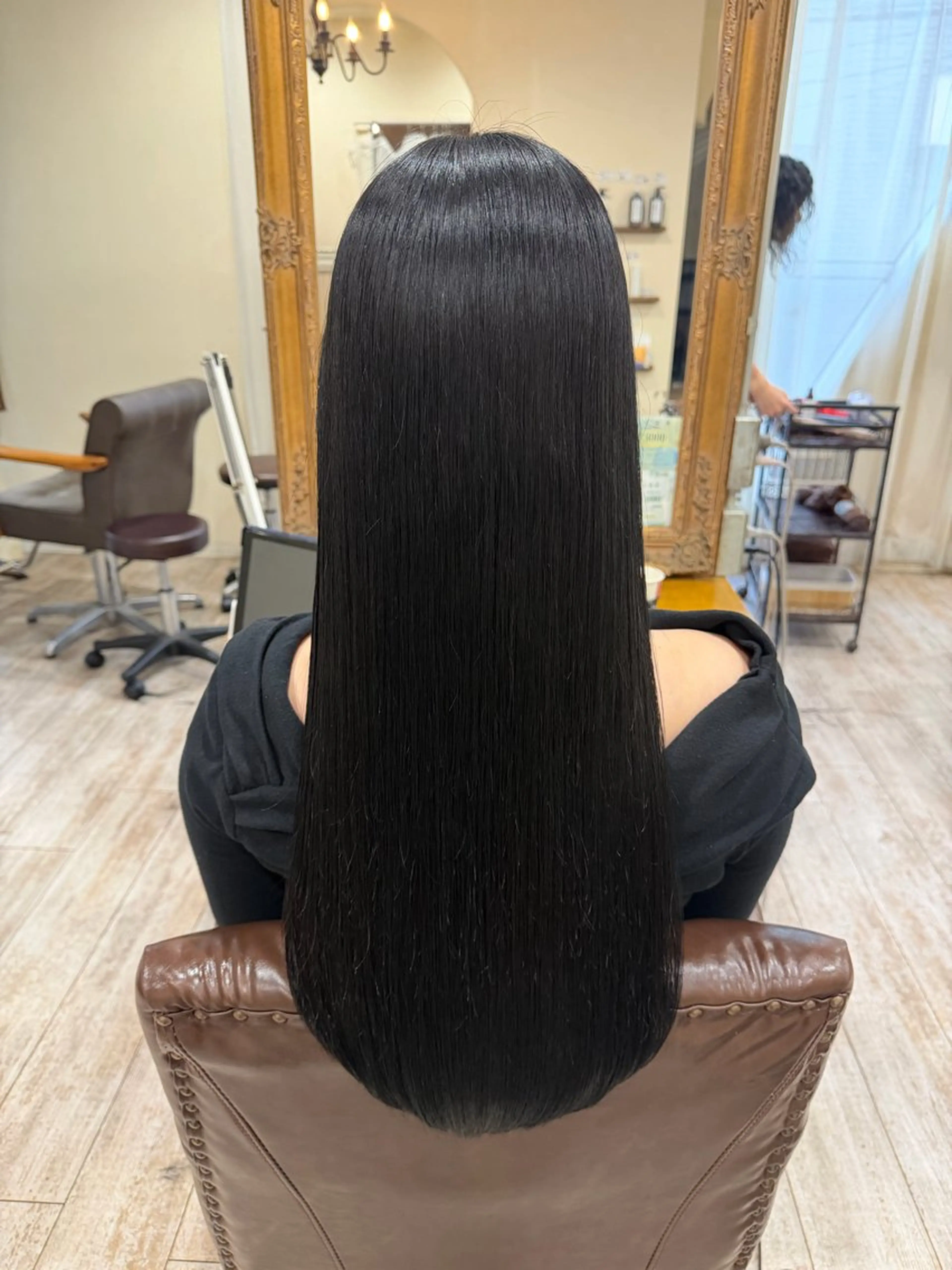 ロング カラー 髪質改善 レイヤーカット ロング カット ヘアカラー 縮毛矯正 トリートメント 新越谷noble店長 松本拓也▶◀*.のヘアスタイル