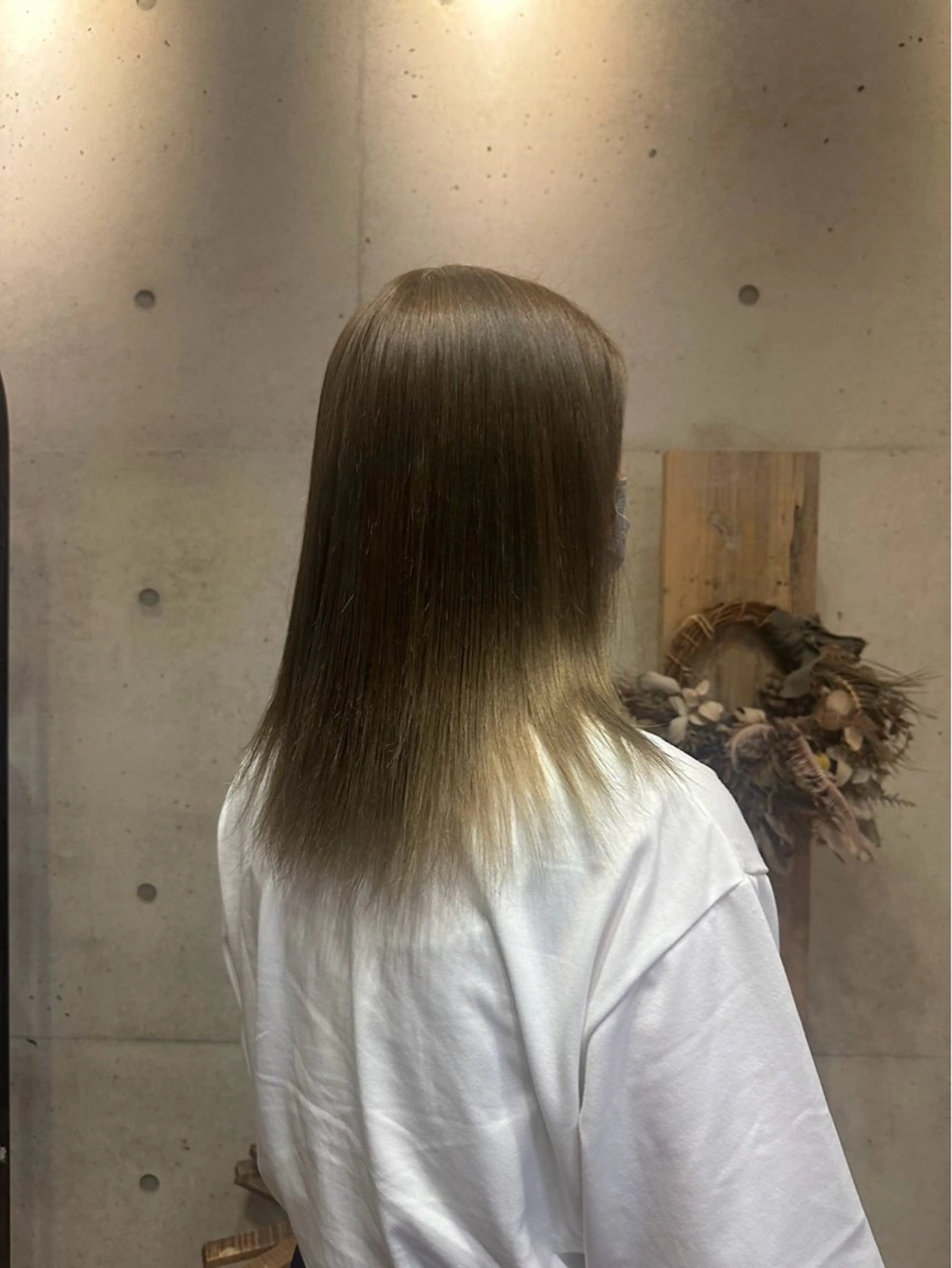 ミディアム juna🌺/海外 ヘア/ハイトーンのヘアスタイル