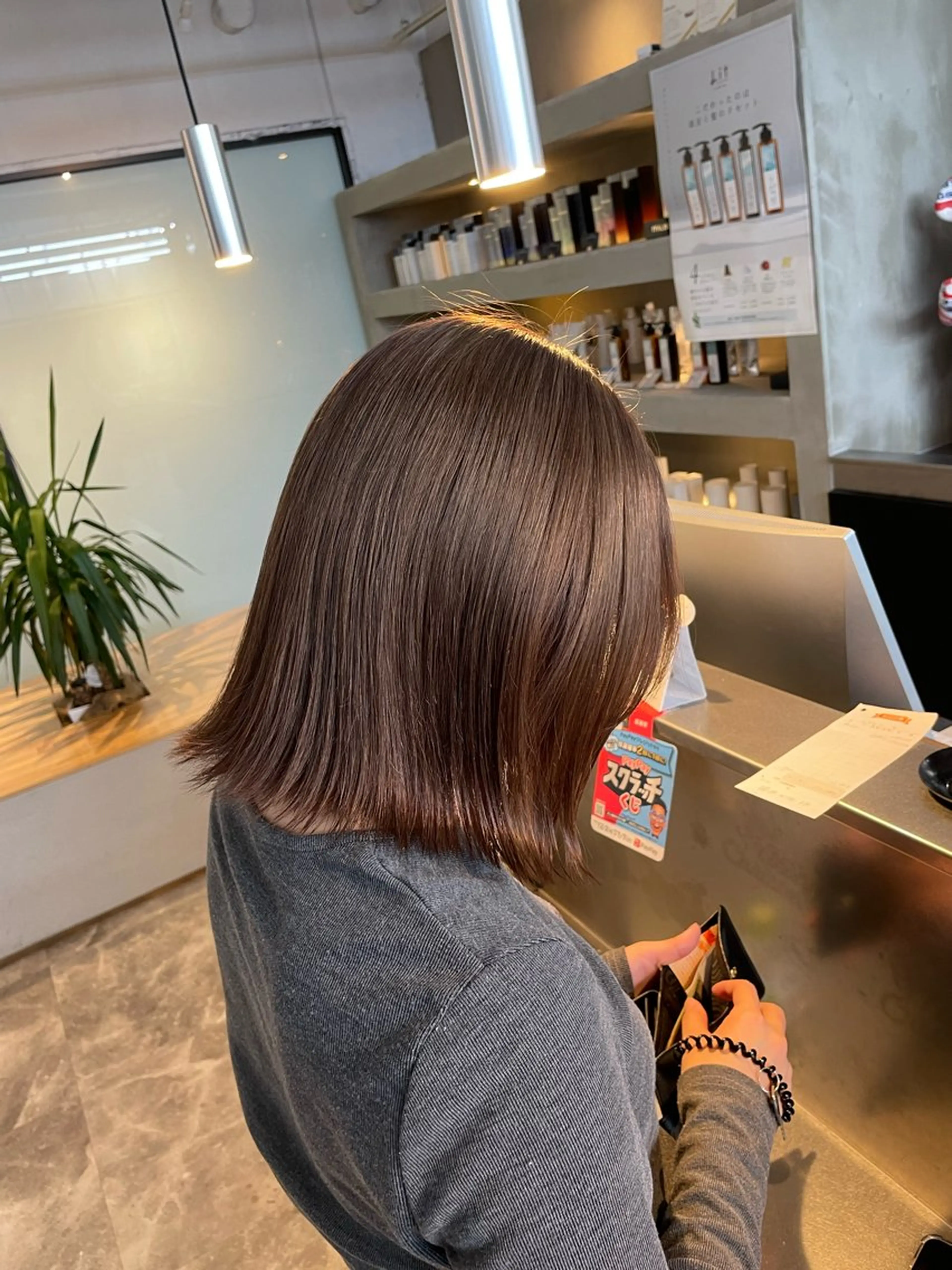 ミディアム ヘアカラー 🧋ミルクティーカラ ー🧋特化小林拓登のヘアスタイル