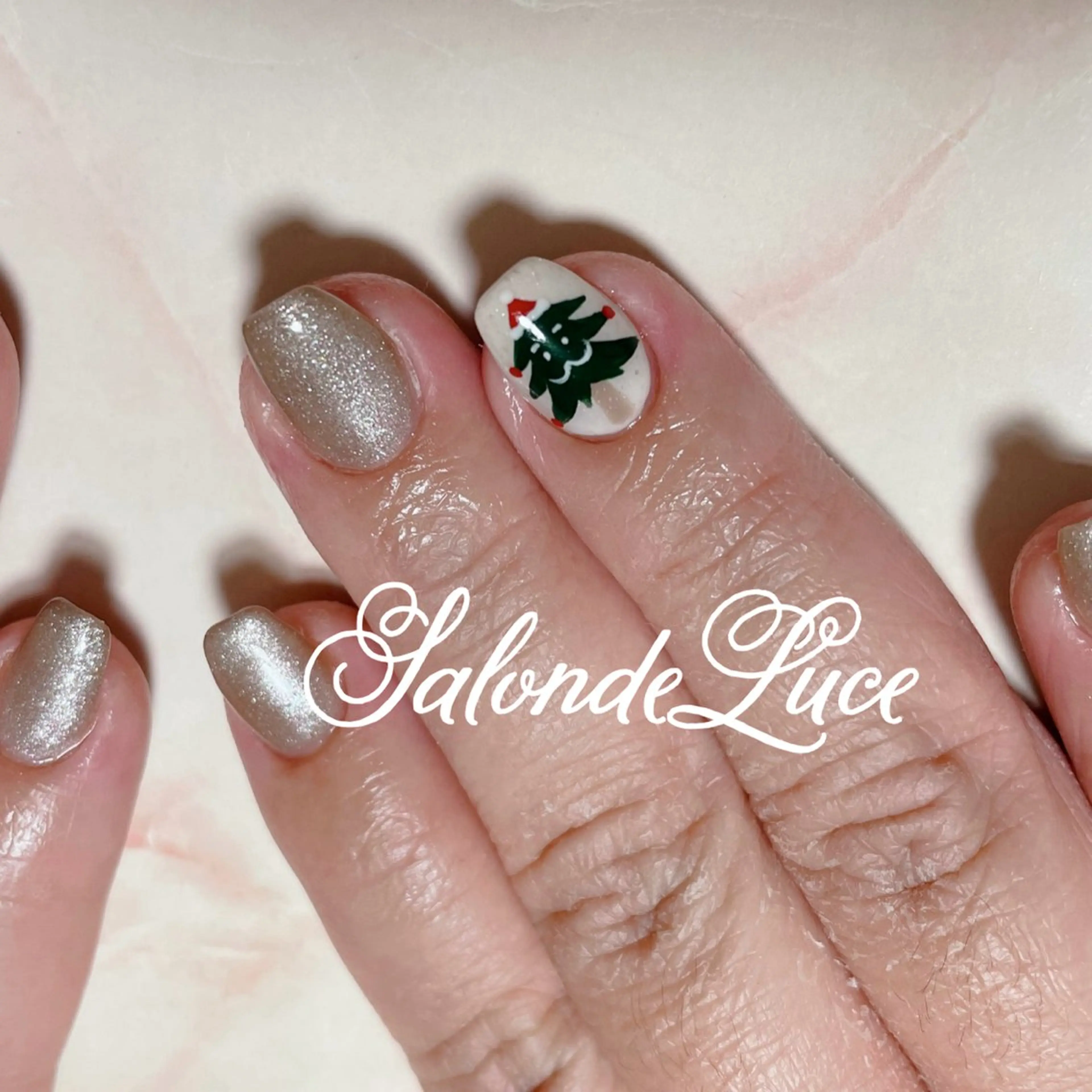 ネイル 冬ネイル クリスマス Salon de Luceのネイルデザイン