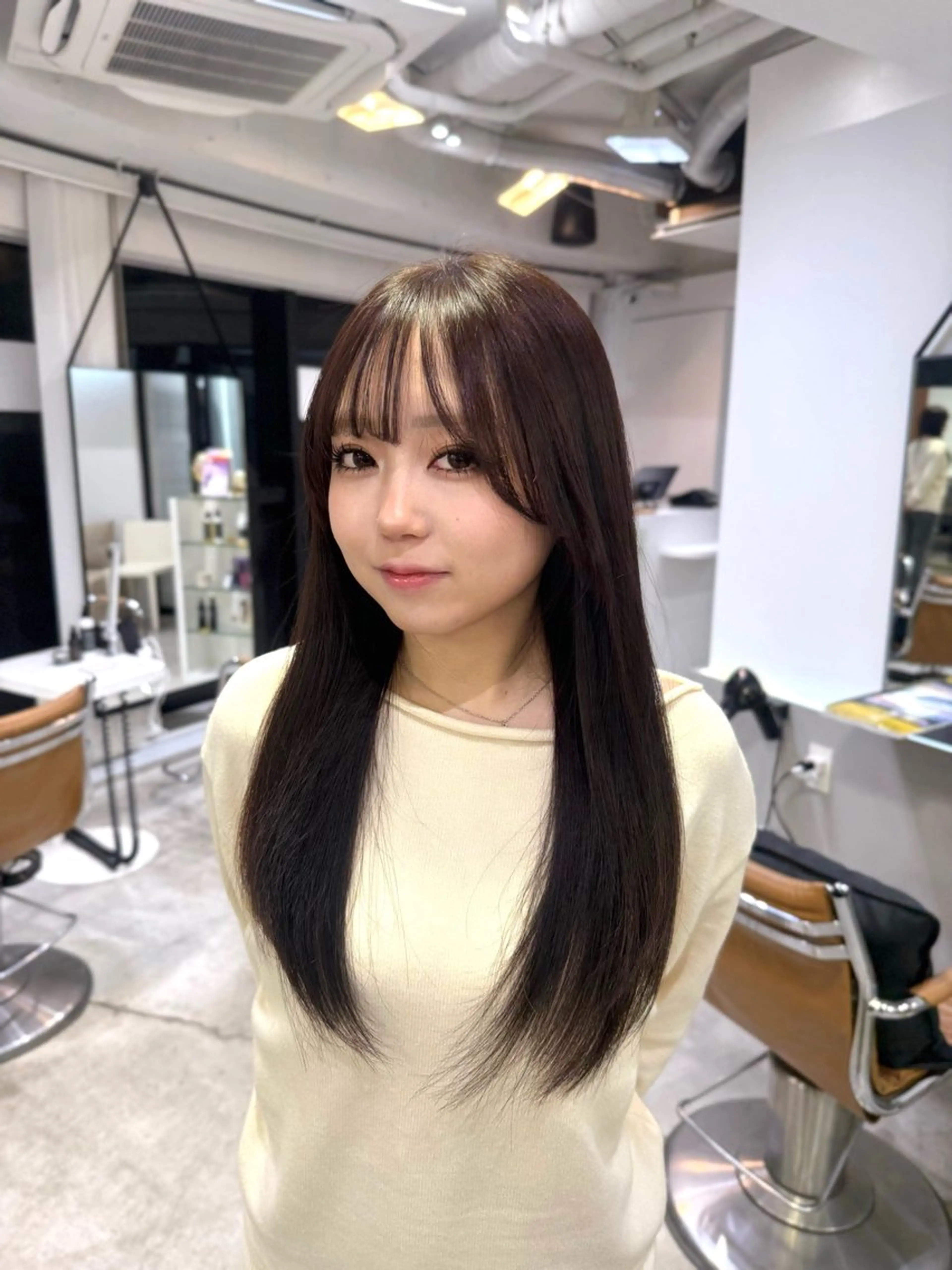 ロング カラー ブリーチ ブリーチなしカラー トリートメント ヘアカラー 透明感カラー/ RIKO🌺🥥のヘアスタイル