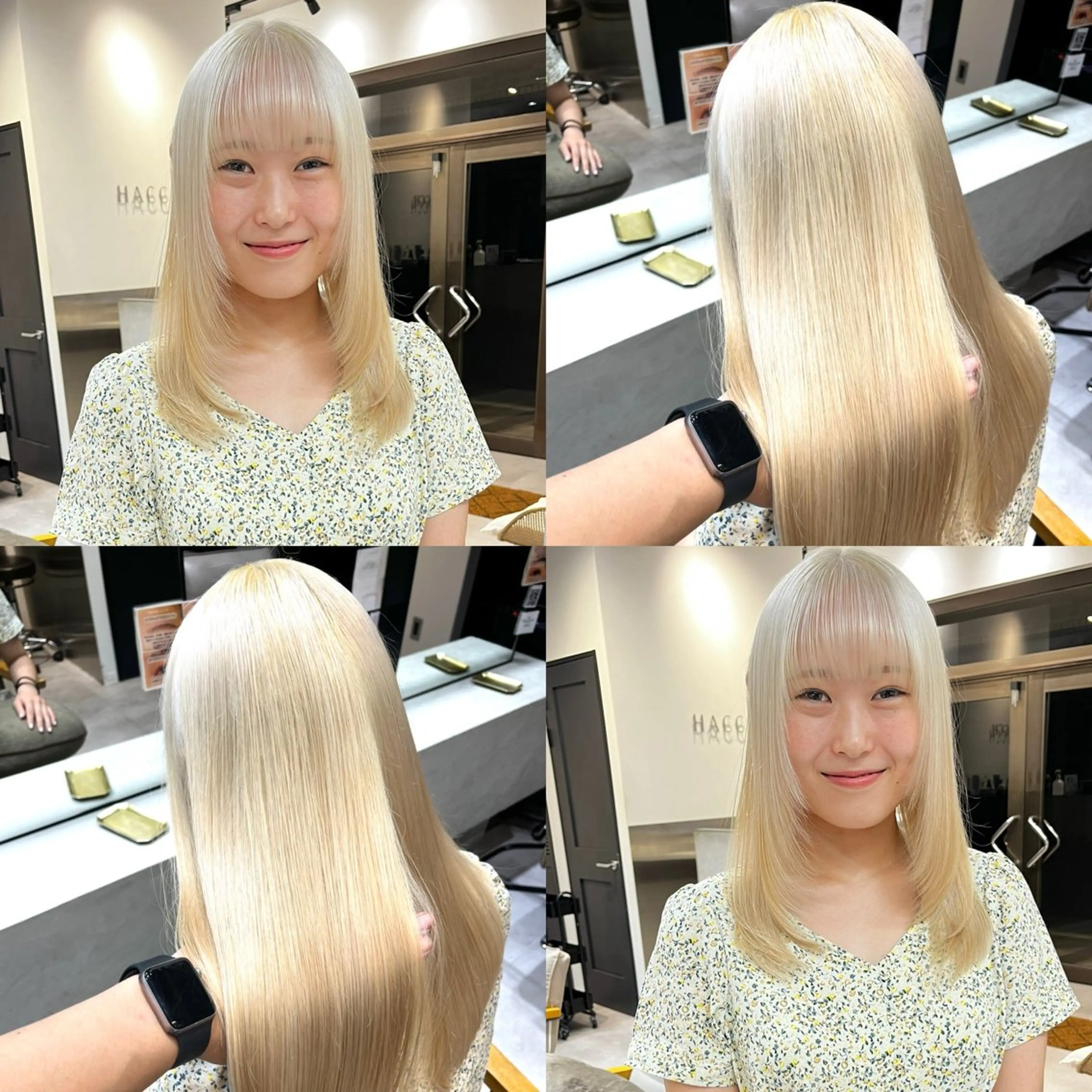 ミディアム カラー ブリーチ ダブルカラー イヤリングカラー イルミナカラー ブリーチなしカラー ヘアカラー トリートメント 立川✨ブリーチ/ ケアブリーチ✨のヘアスタイル