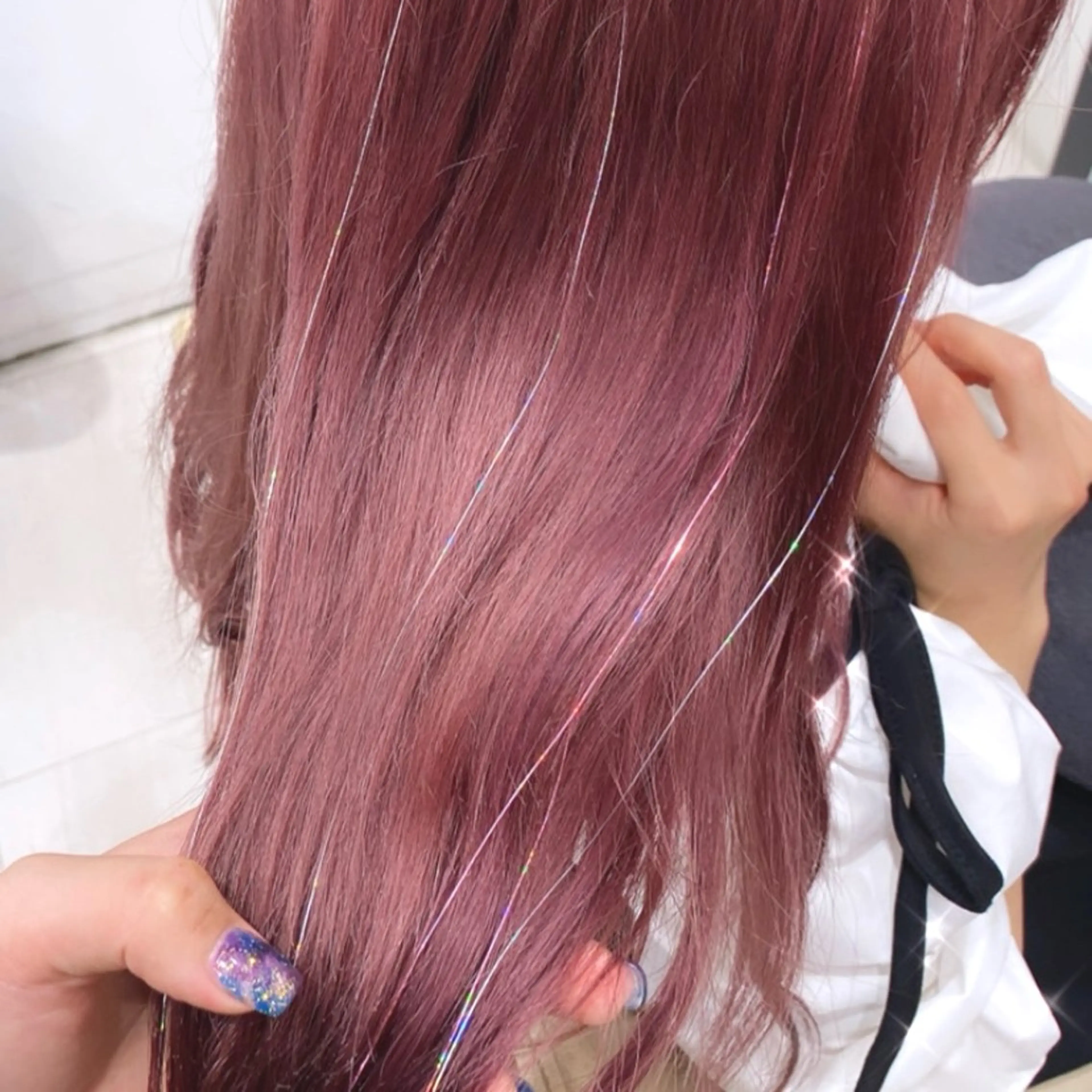 セミロング カラー エクステ &so.／ meru🐑🌱のヘアスタイル