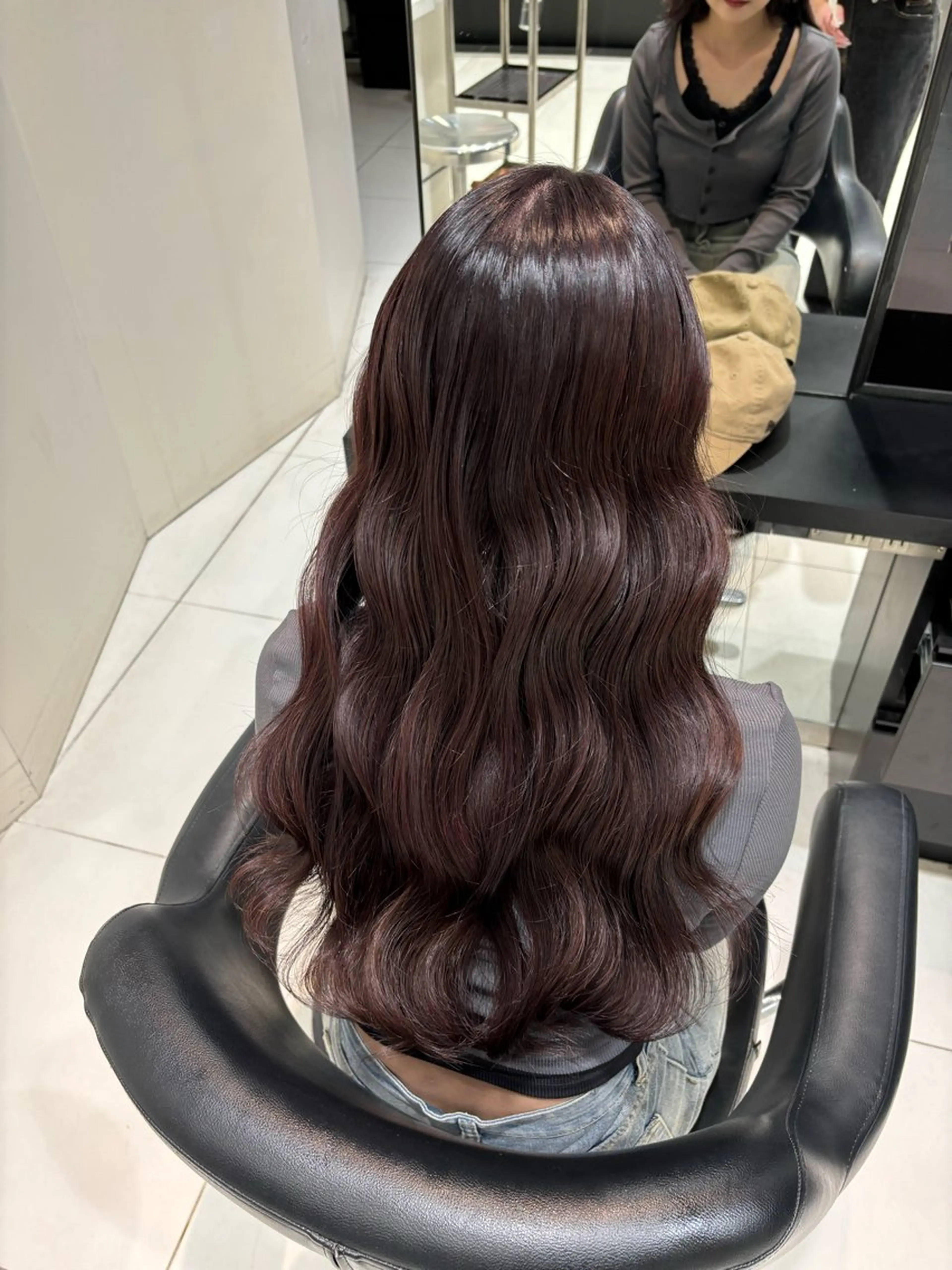 ロング 💞韓国カラー💞 あやかのヘアスタイル