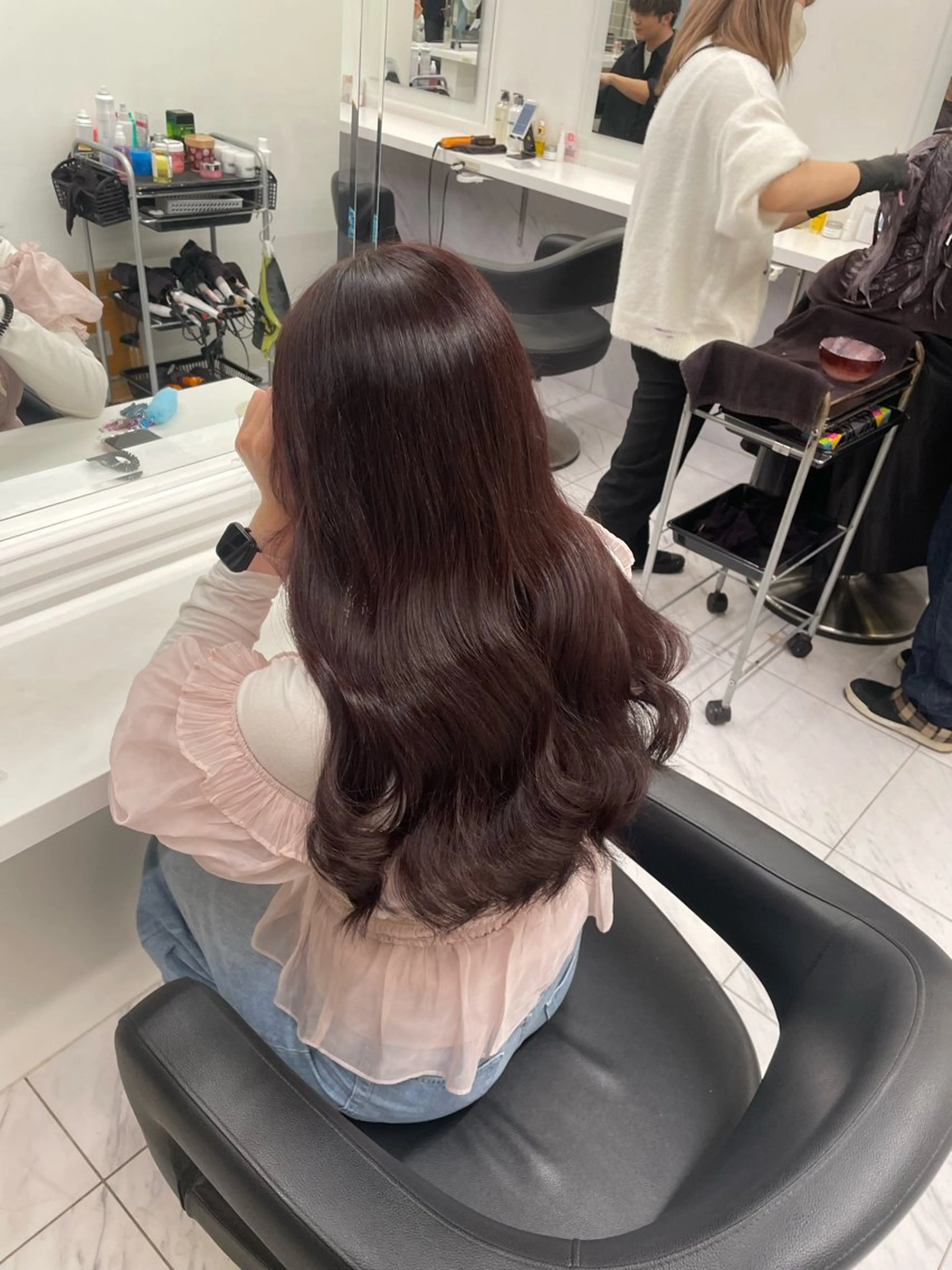 ロング カラー ヘアアレンジ ヘアカラー トリートメント ヘアセット 💗横浜美容室 💗HARUNAのヘアスタイル