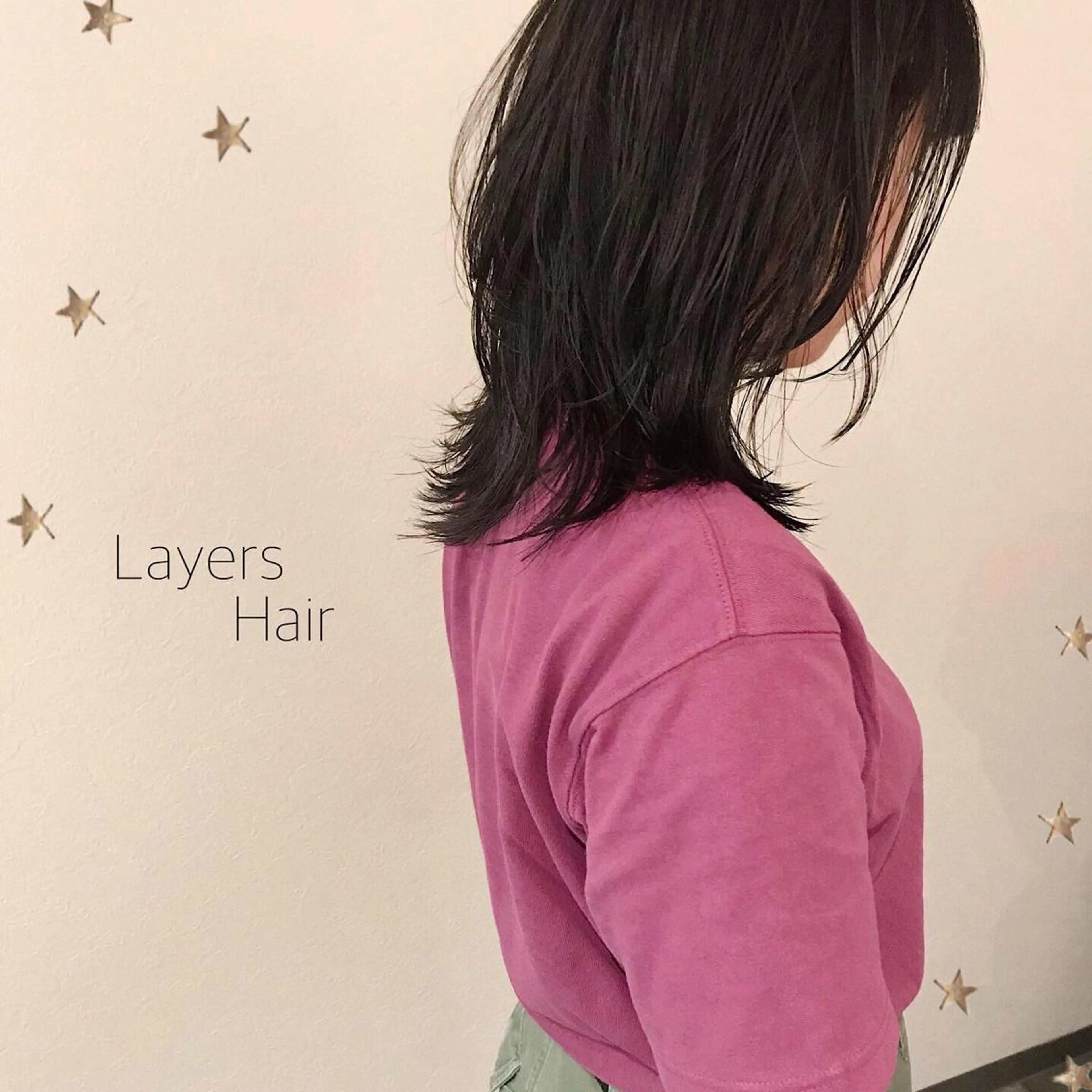 ミディアム カラー 市川 千夏のヘアスタイル