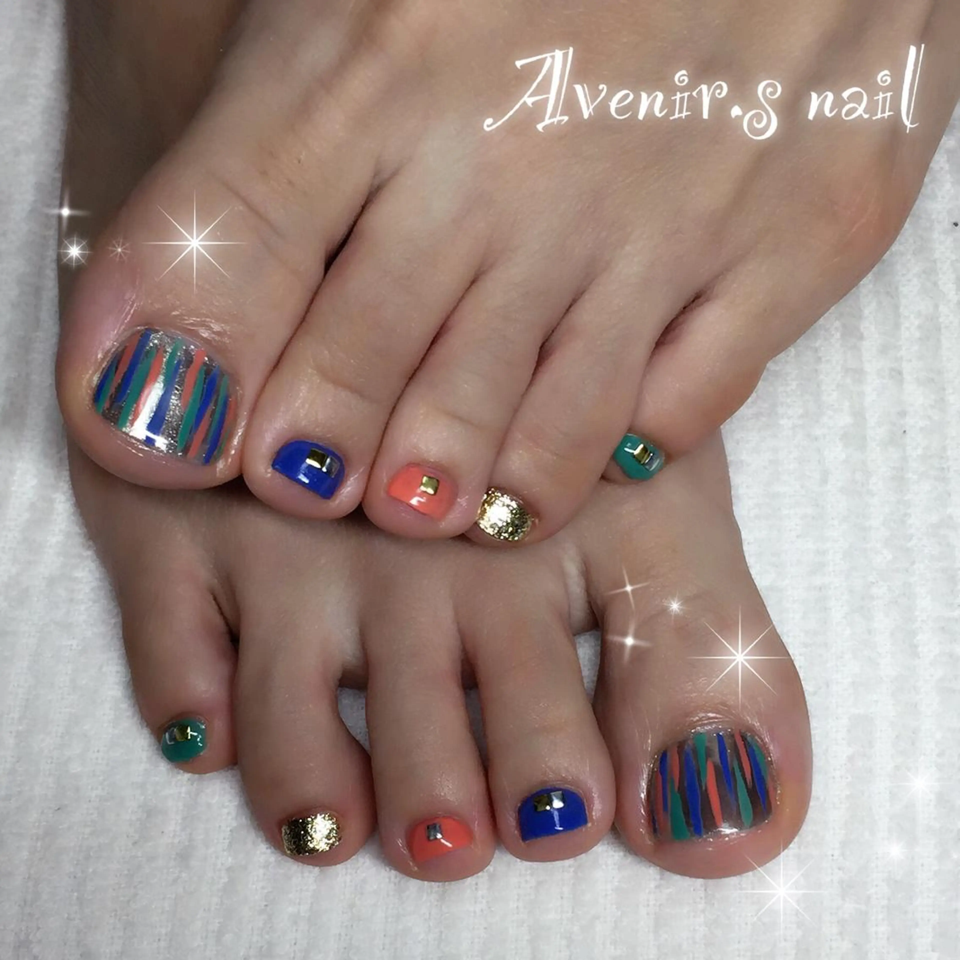 ネイル アートネイル ミラーネイル 持ち込み Home Salon Avenir.のネイルデザイン