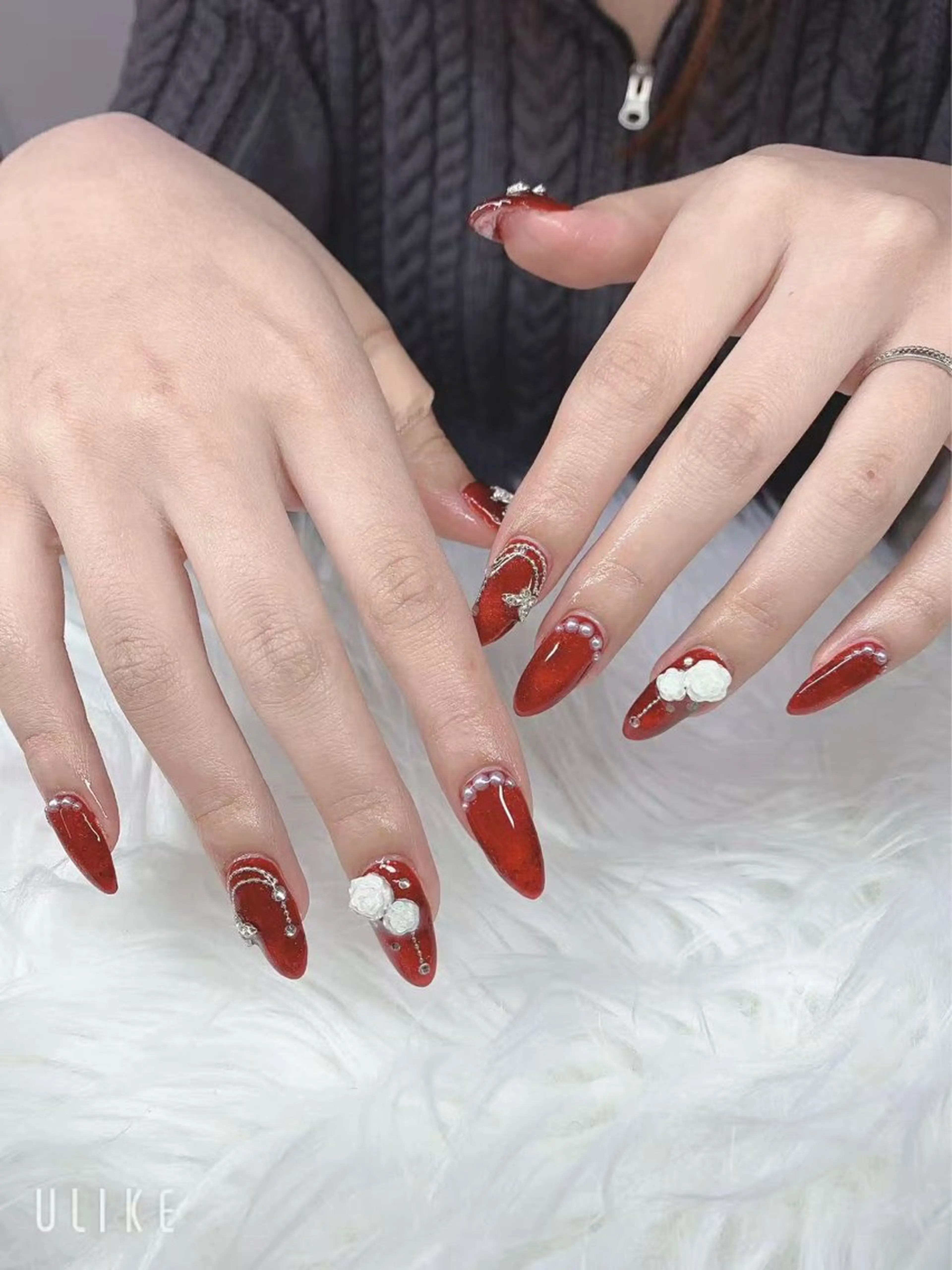 ネイル 長さ出し ワンカラーネイル ネイルチップ A NAのネイルデザイン