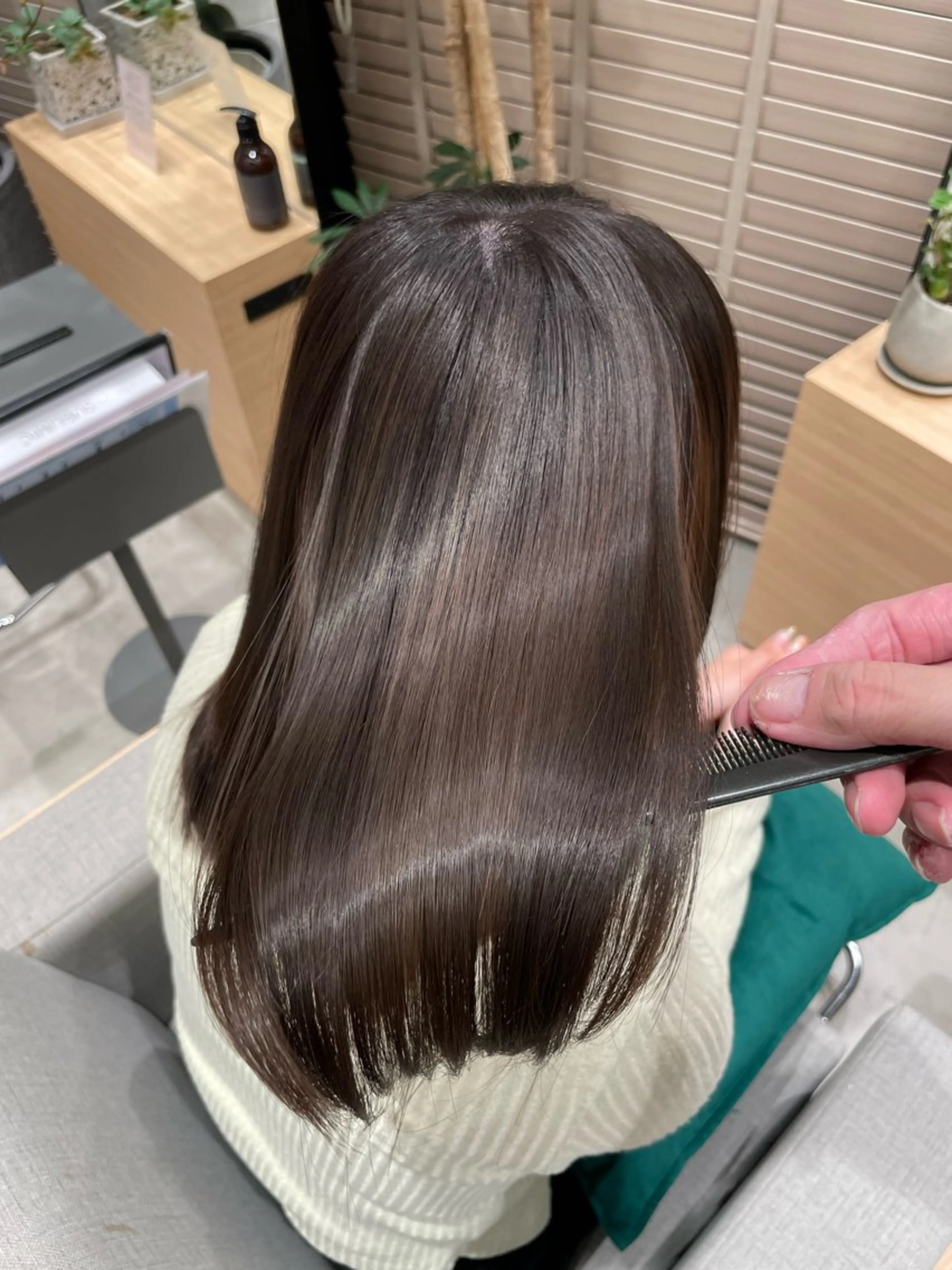 ロング 髪質改善 縮毛矯正 酸性ストレート 髪質改善＆美髪矯正 専門美容師:植原瑞樹のヘアスタイル
