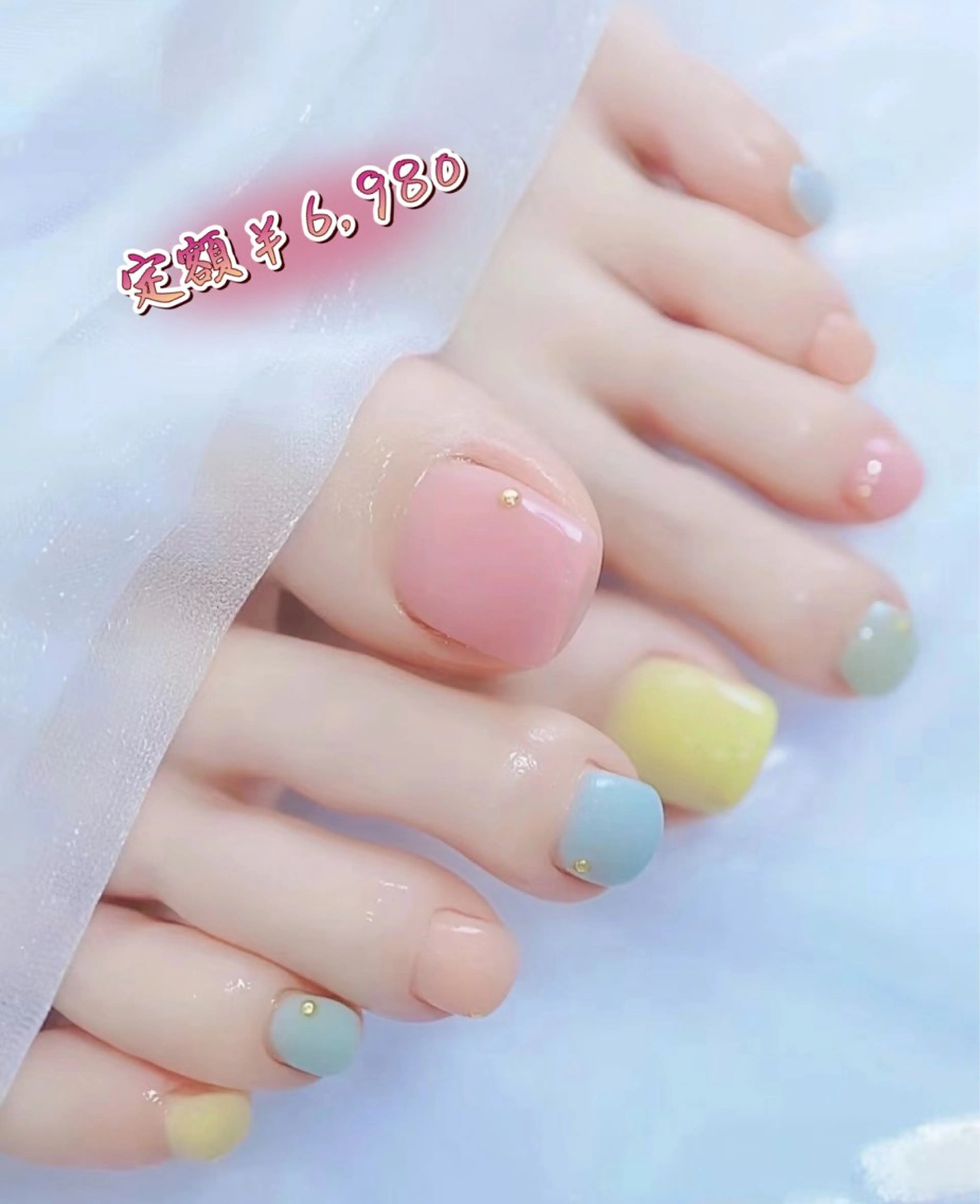 ネイル フットネイル ラベンダー💖日暮里 ルル💖ネイルのネイルデザイン
