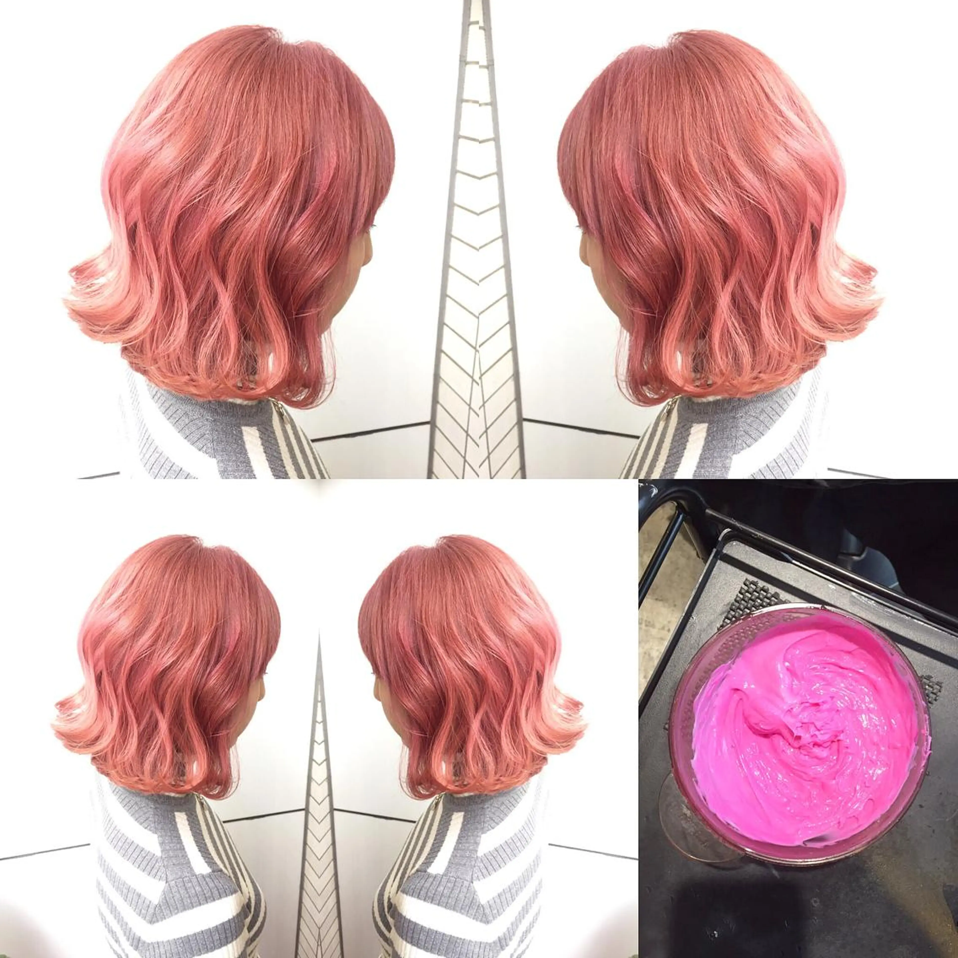 ミディアム カラー ブリーチ ハイトーンカラー ピンクカラー Salon de MiLK所属・露木 啓介のヘアスタイル