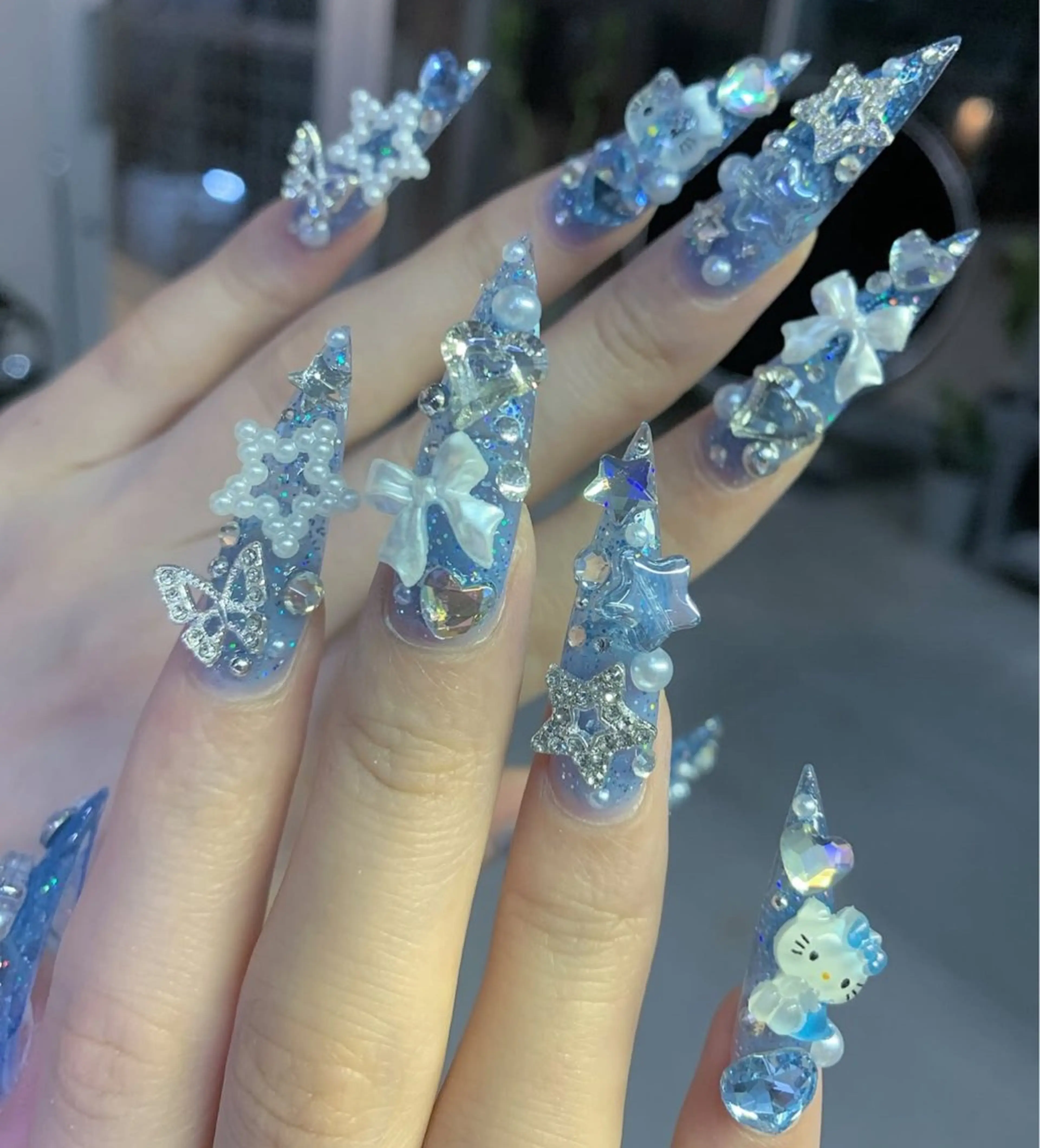 ネイル フレンチネイル ジェルネイル ハロウィン キラキラネイル 韓国ネイル H.baby Nail Salonのネイルデザイン