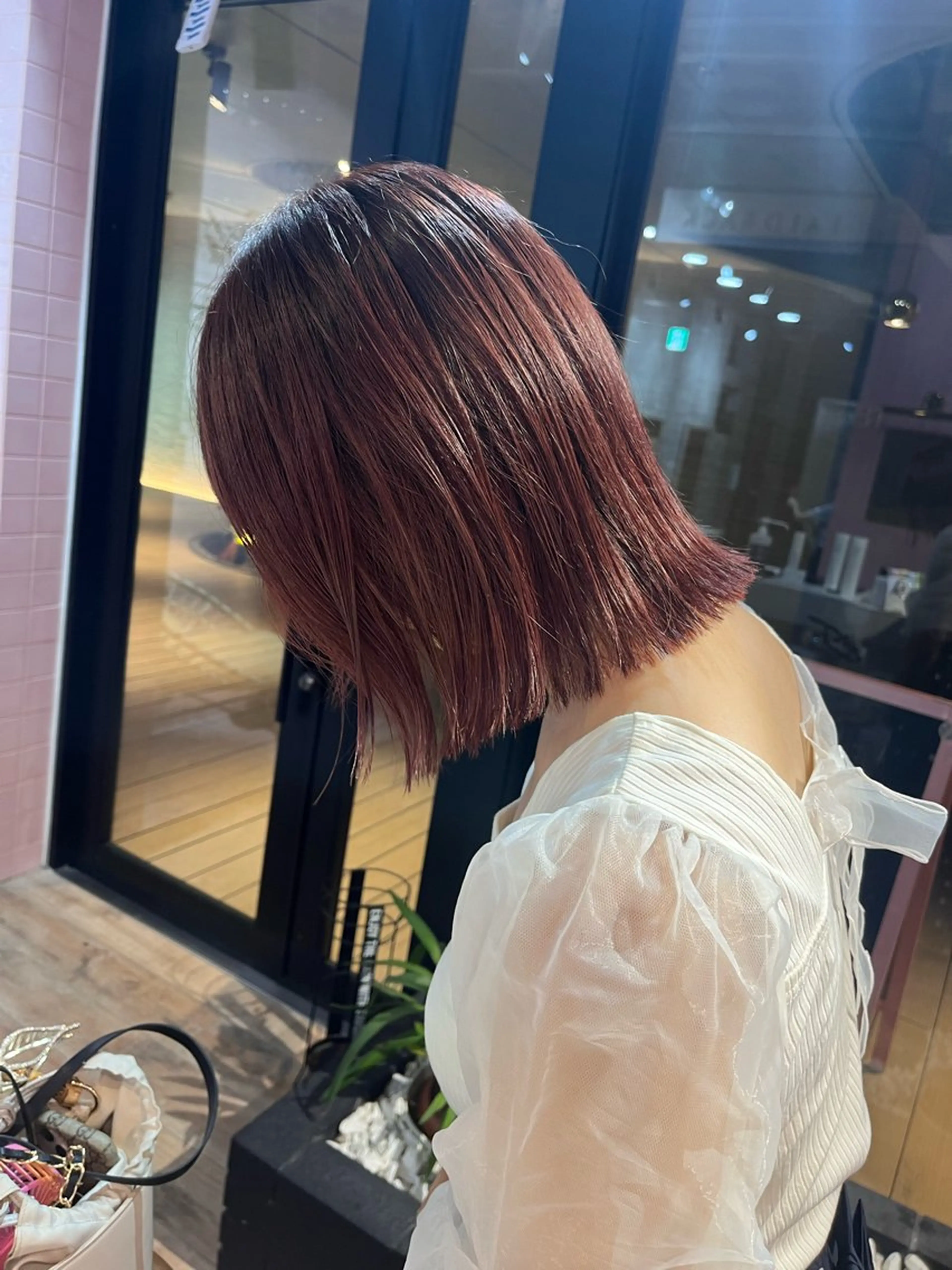 ミディアム カラー 艶感透明感カラー🤍 hinaのヘアスタイル