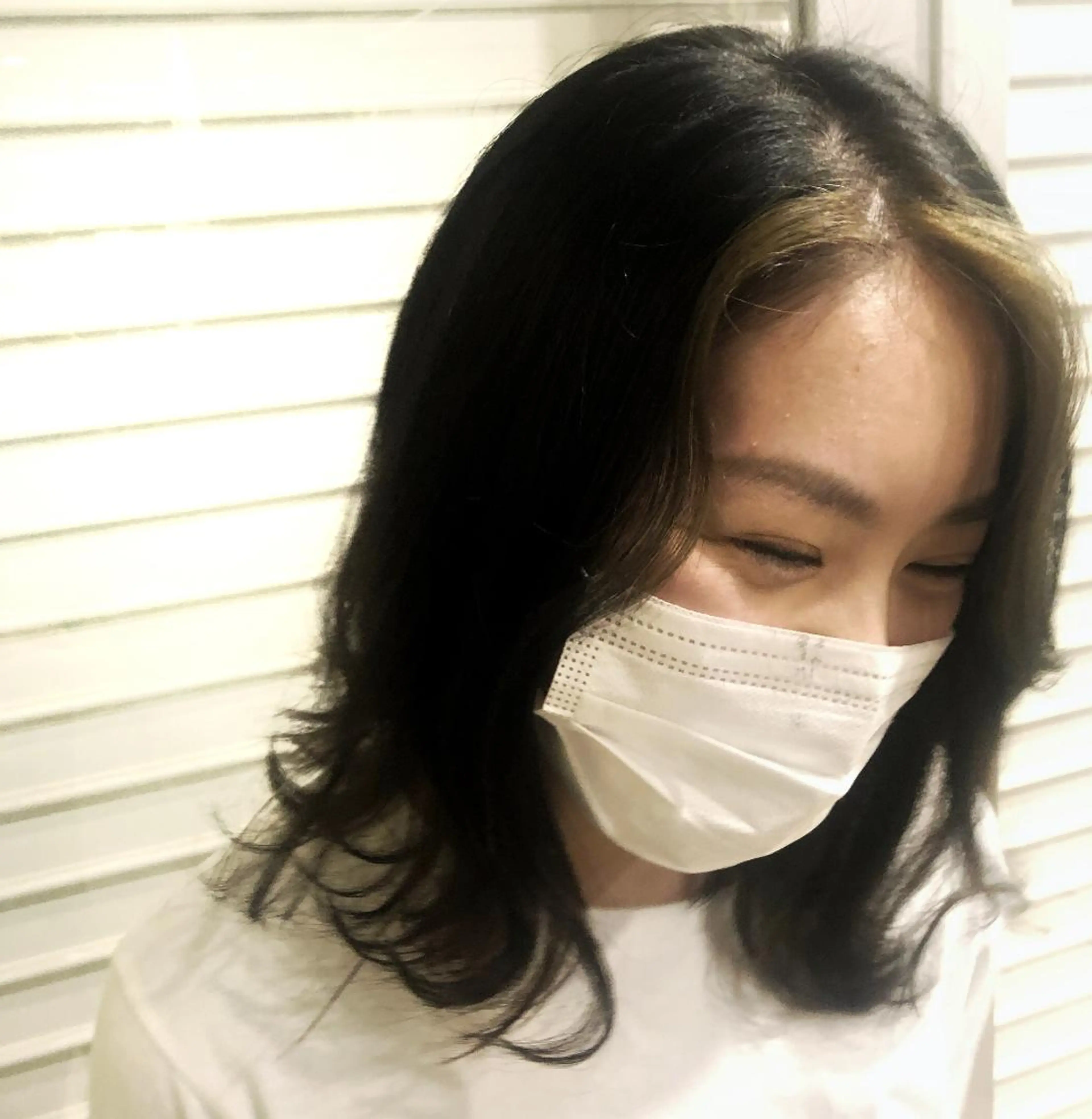 ロング カラー ヘアアレンジ ミストバング 美容室sand 横浜のヘアスタイル