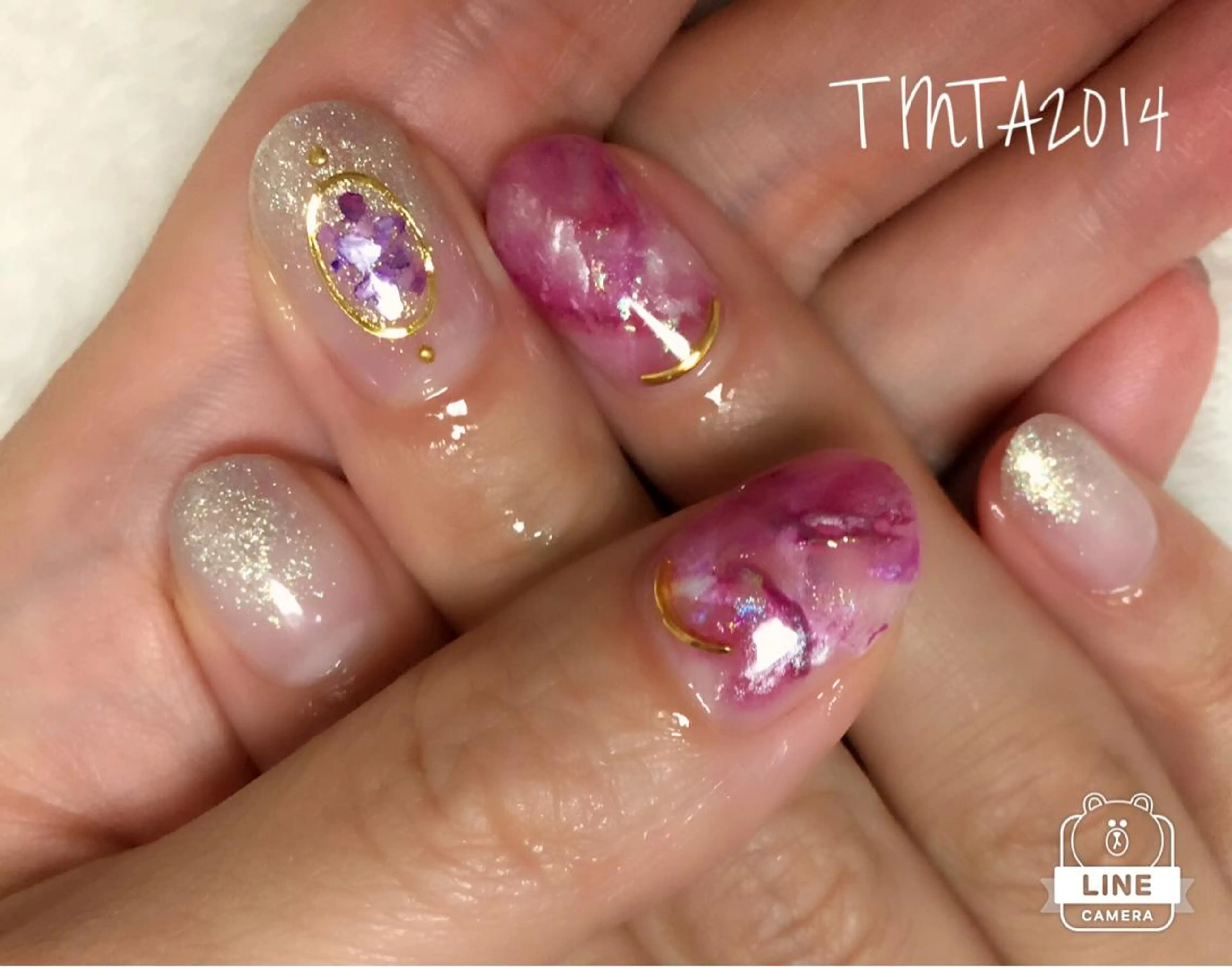 ネイル ボルドー ニュアンスネイル 馬場 典子のネイルデザイン