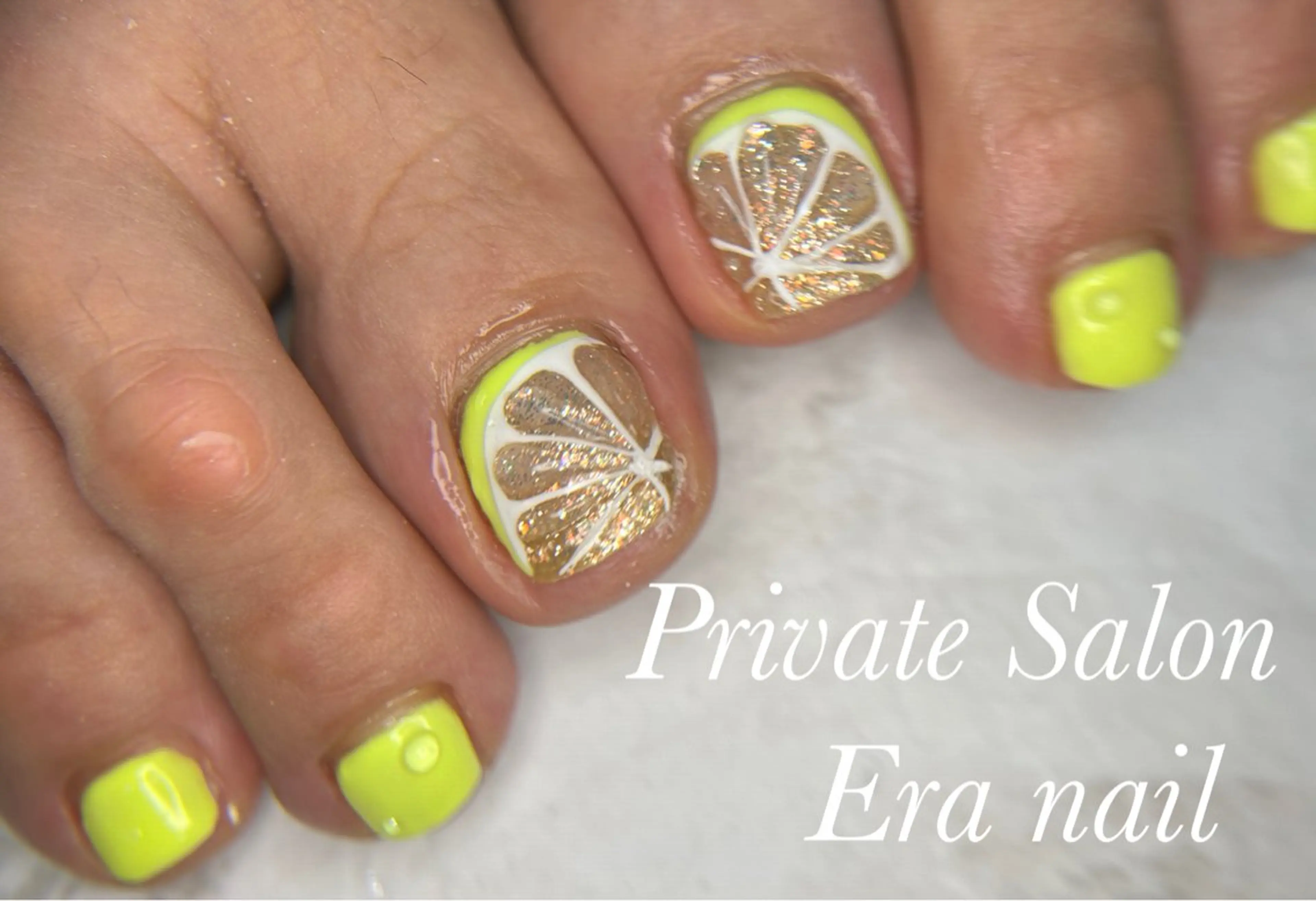 ネイル フットネイル 持ち込み フットネイル Era nailのネイルデザイン