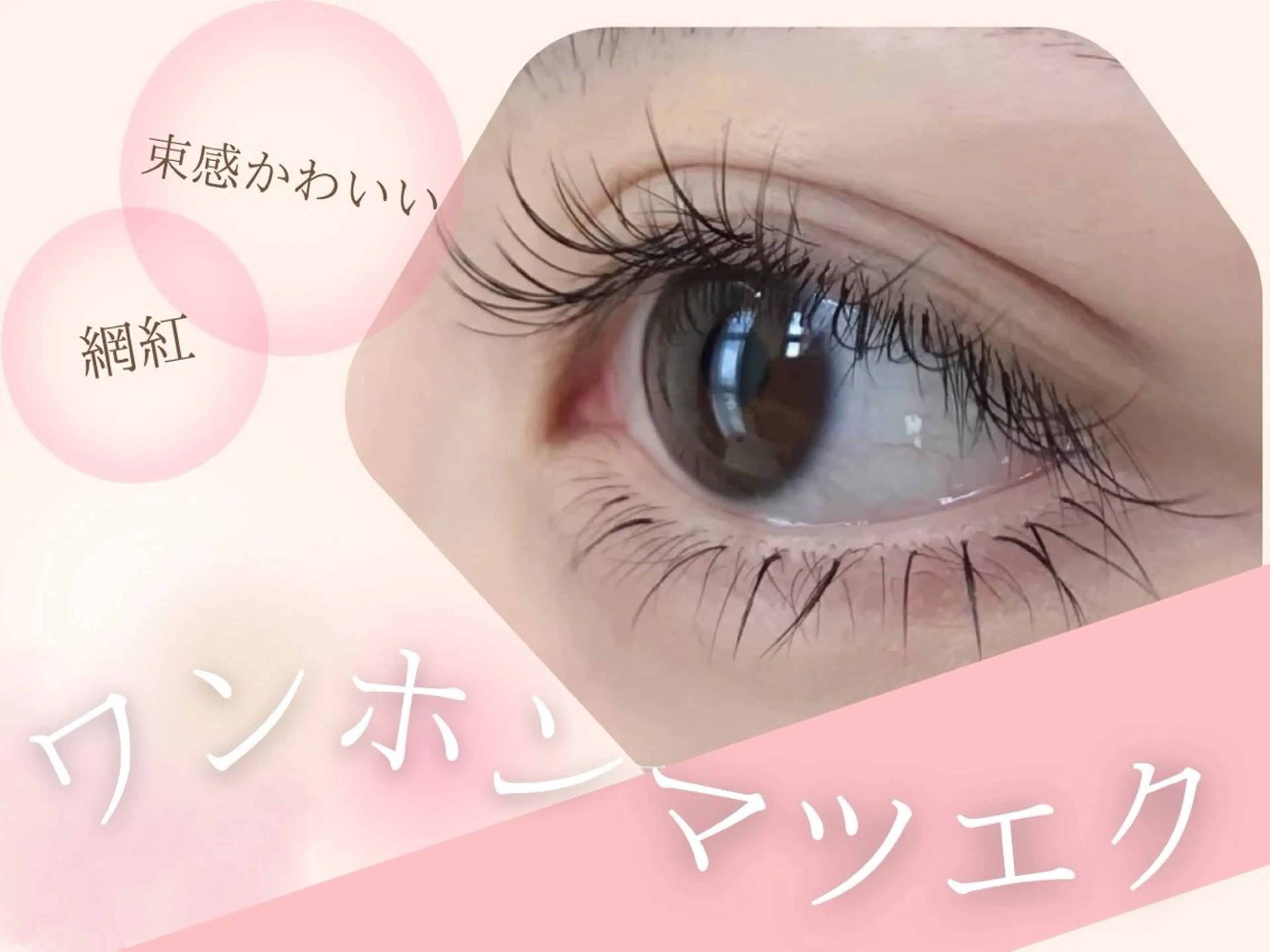 マツエク・マツパ 🌸さくら /ワンホン束感🎀のマツエク・マツパデザイン