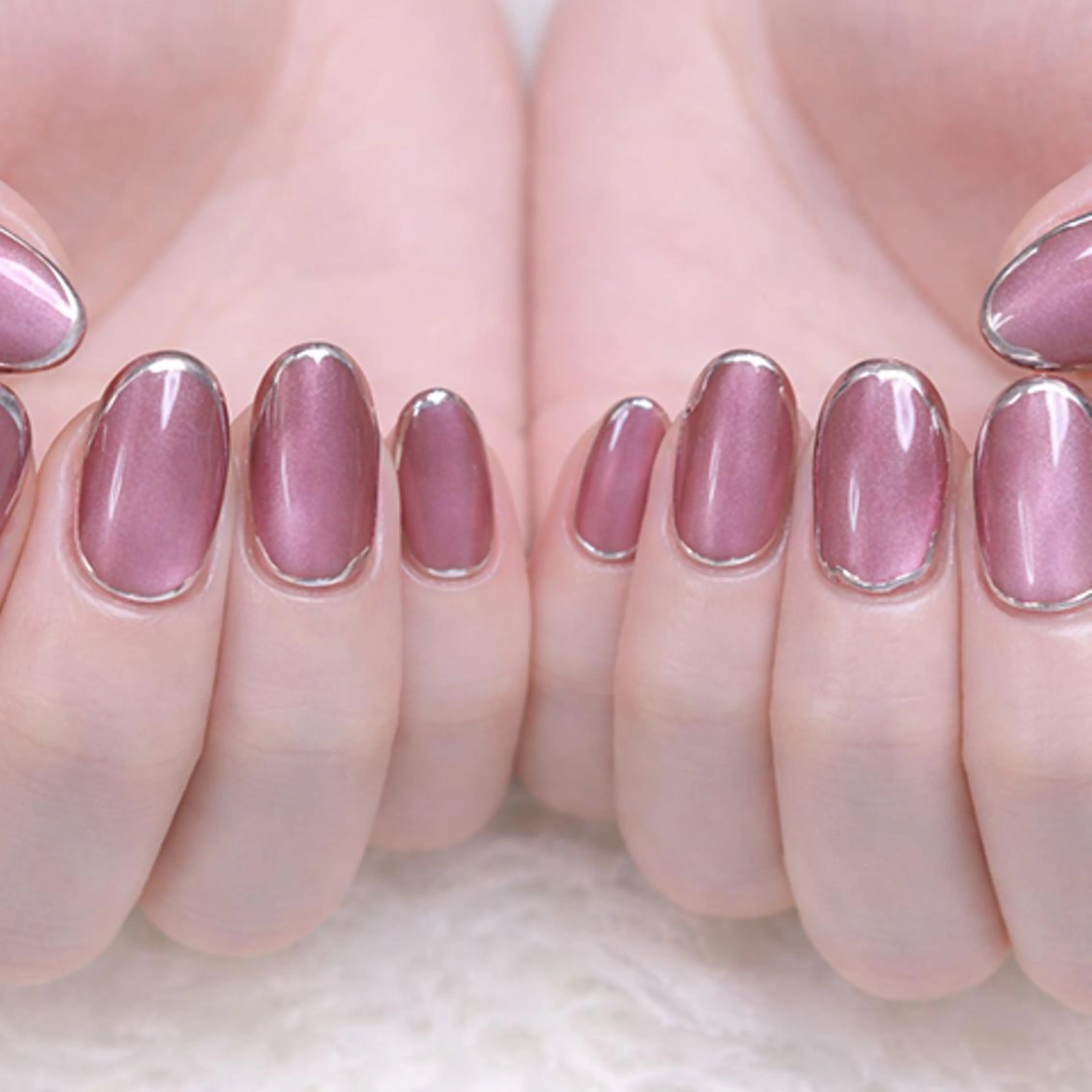 ネイル マグネットネイル ミラーネイル ハンドネイル Miku. Nのネイルデザイン