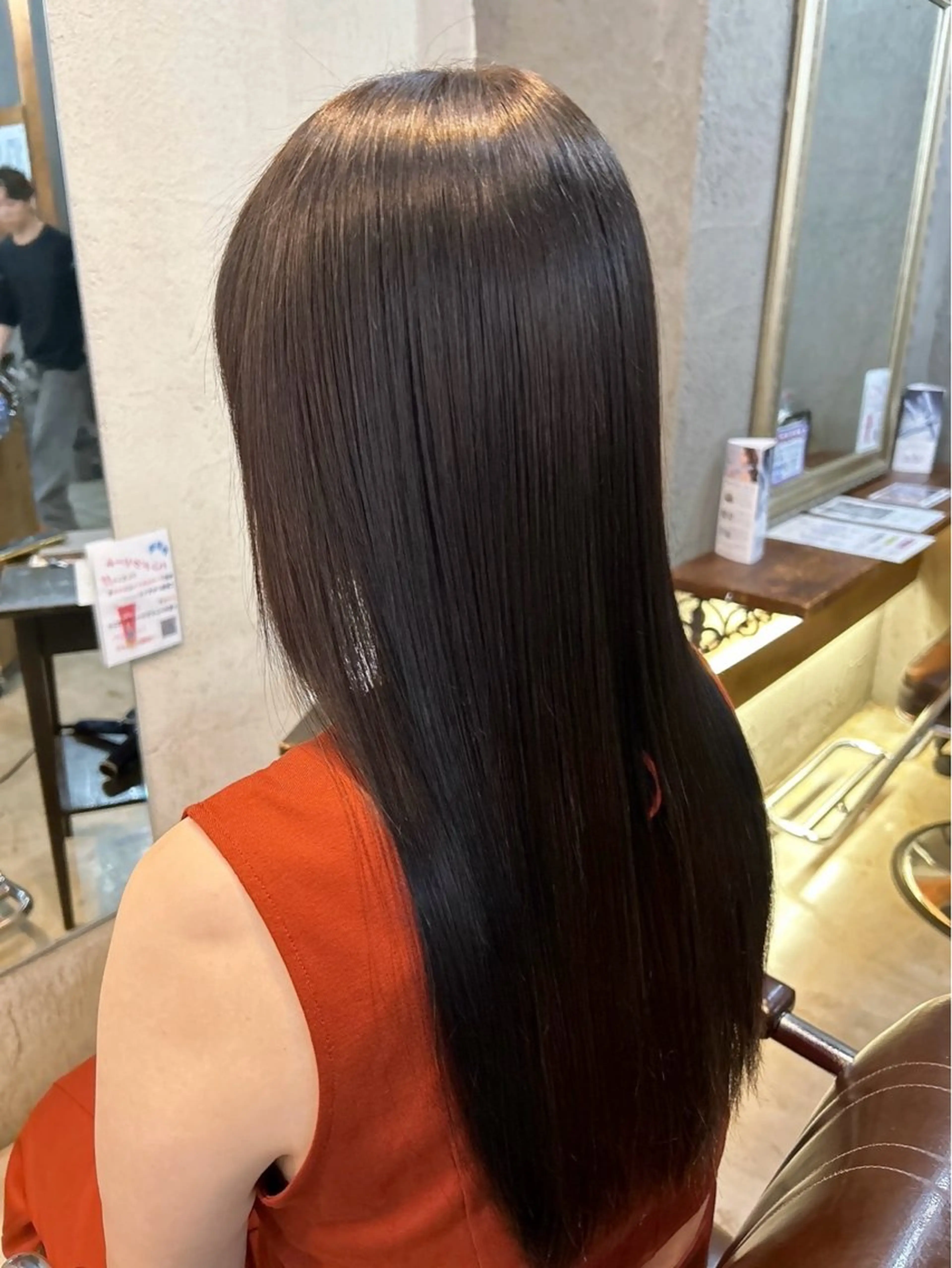 ロング カラー パーマ 髪質改善 トリートメント 桜田 修未のヘアスタイル
