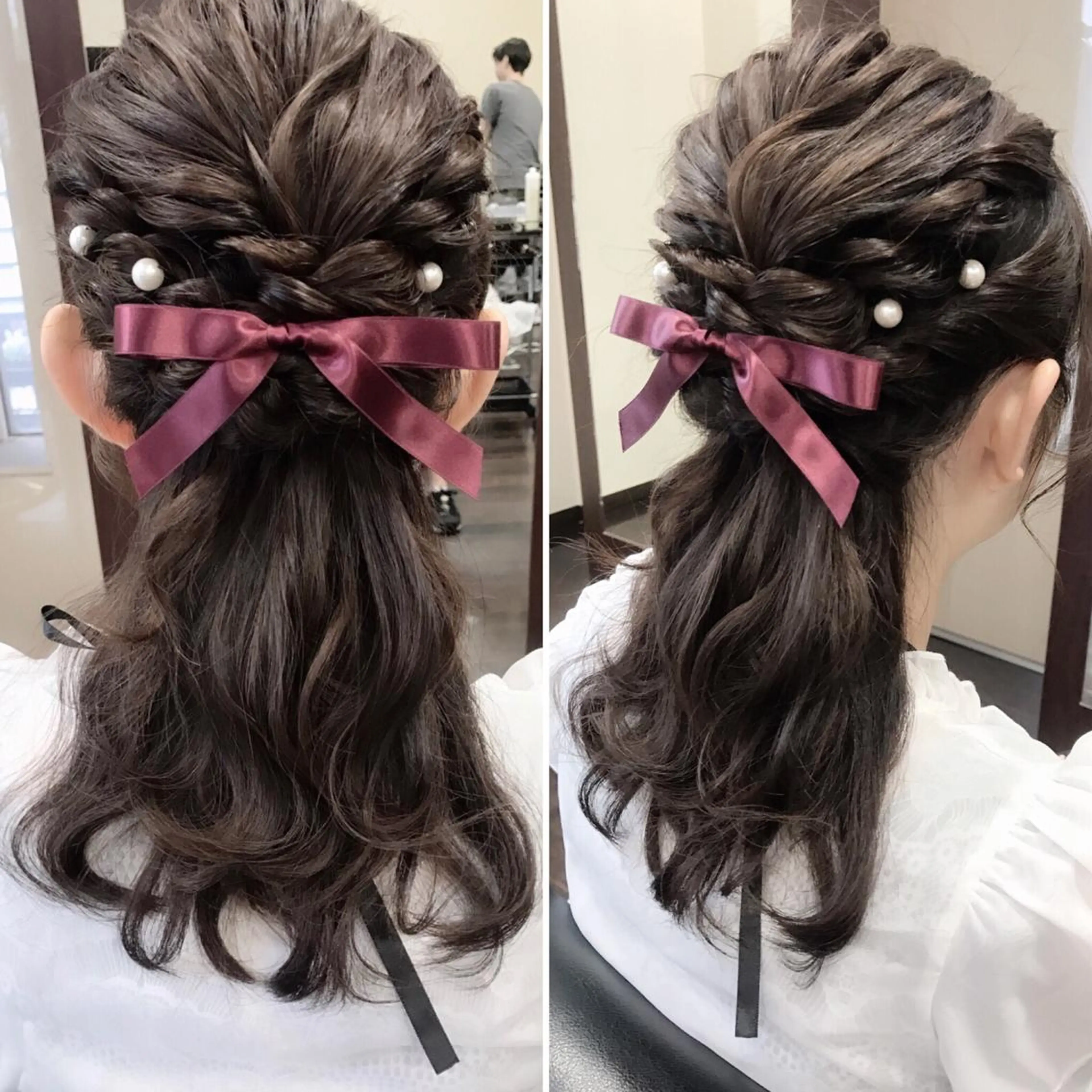 セミロング ヘアアレンジ 沢田 瞳のヘアスタイル