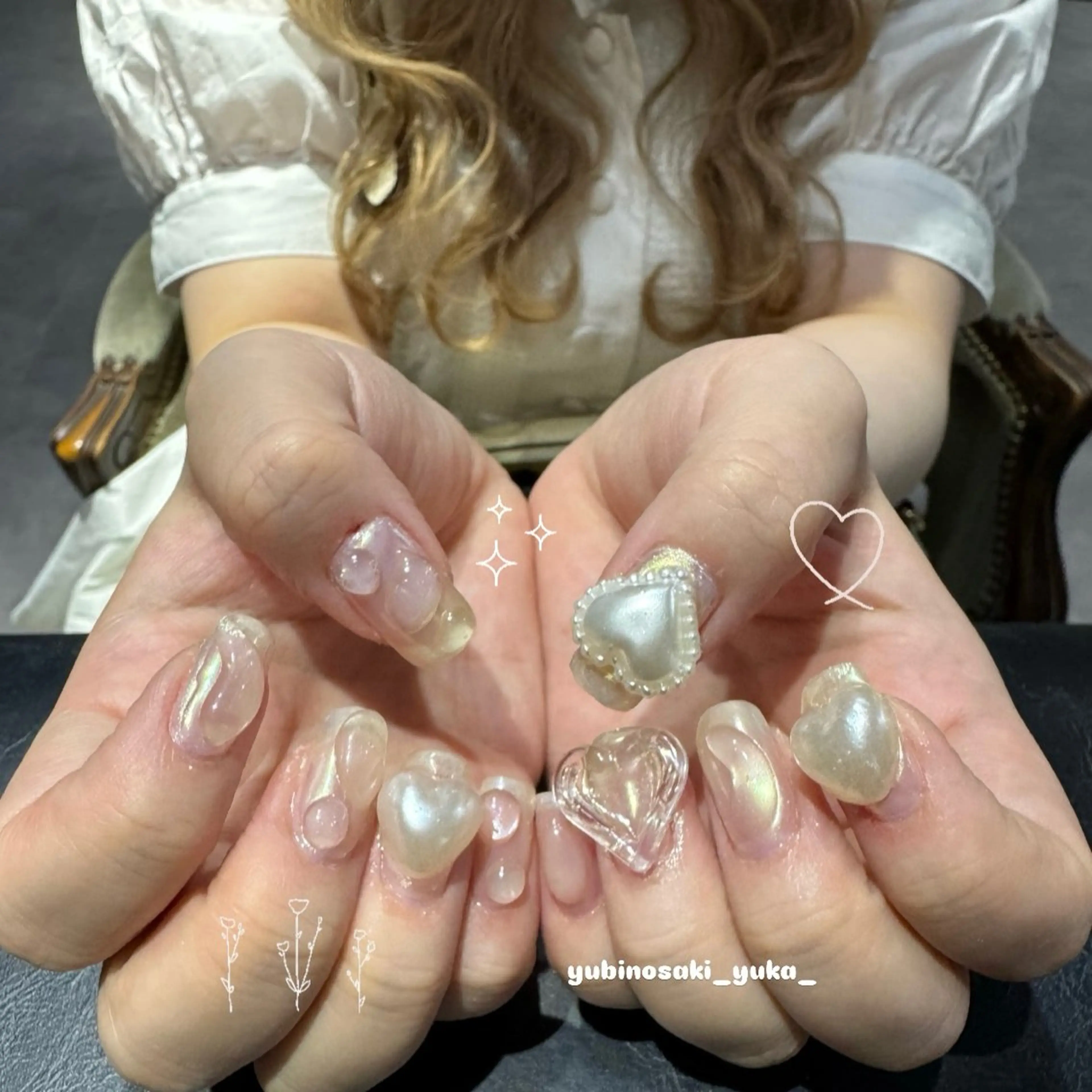 ミディアム 小川 柚香のネイルデザイン