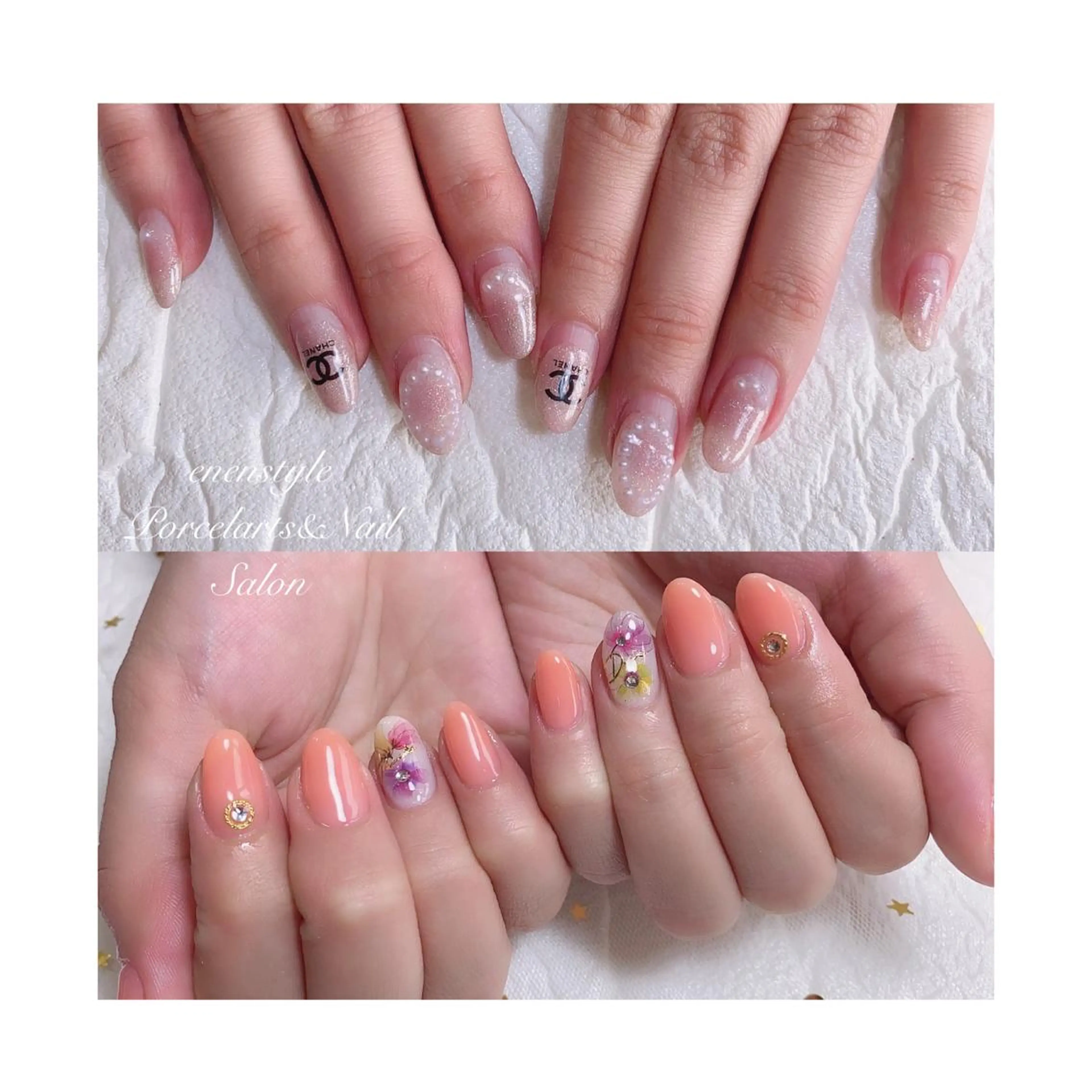 ミディアム ネイル ジェルネイル ニュアンスネイル オフィスネイル ワンカラーネイル パラジェル ハンドネイル 👑enen style👑のネイルデザイン