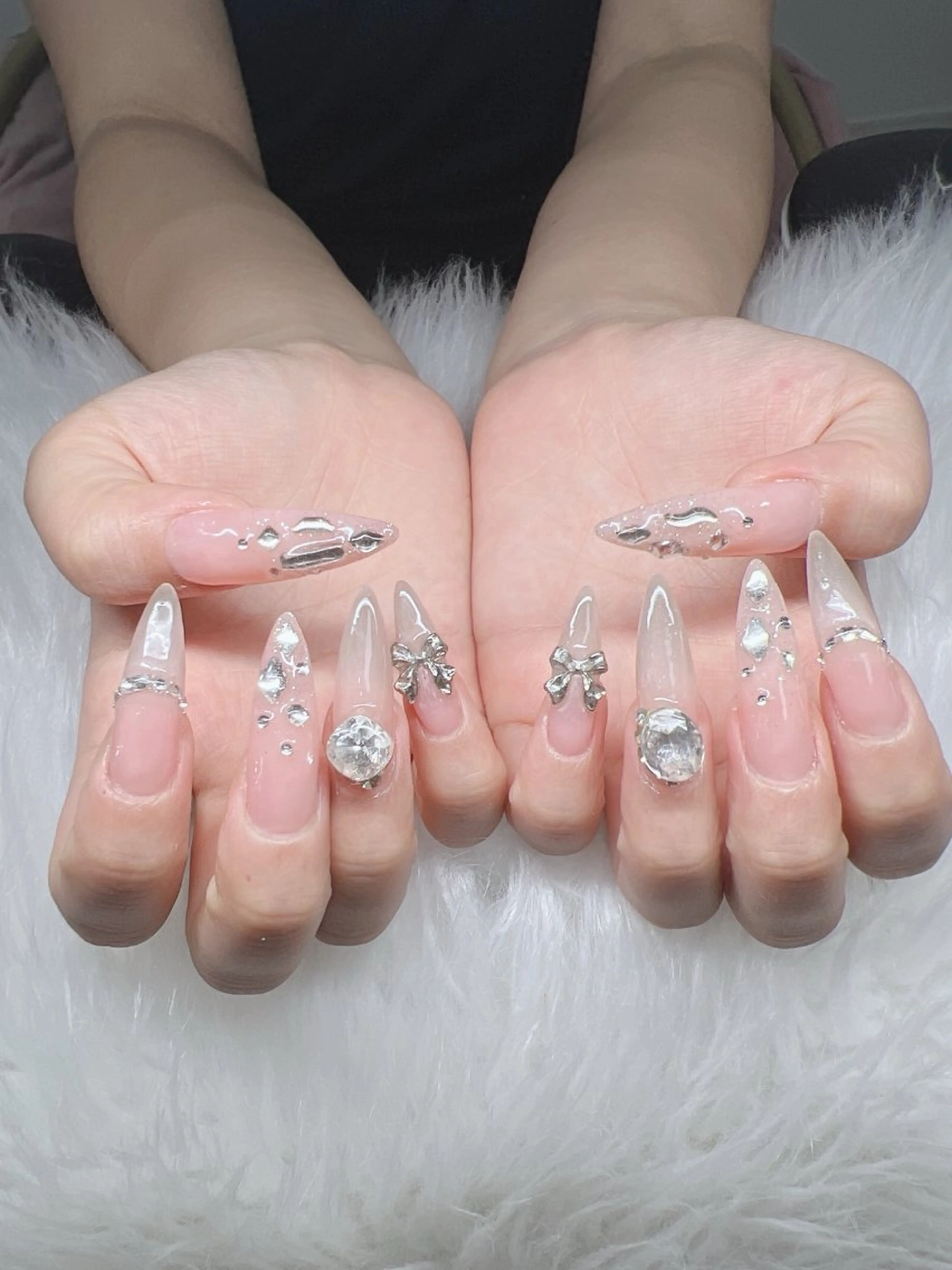 ネイル ハンドネイル Lee Nails チップ長さだし専門店のネイルデザイン