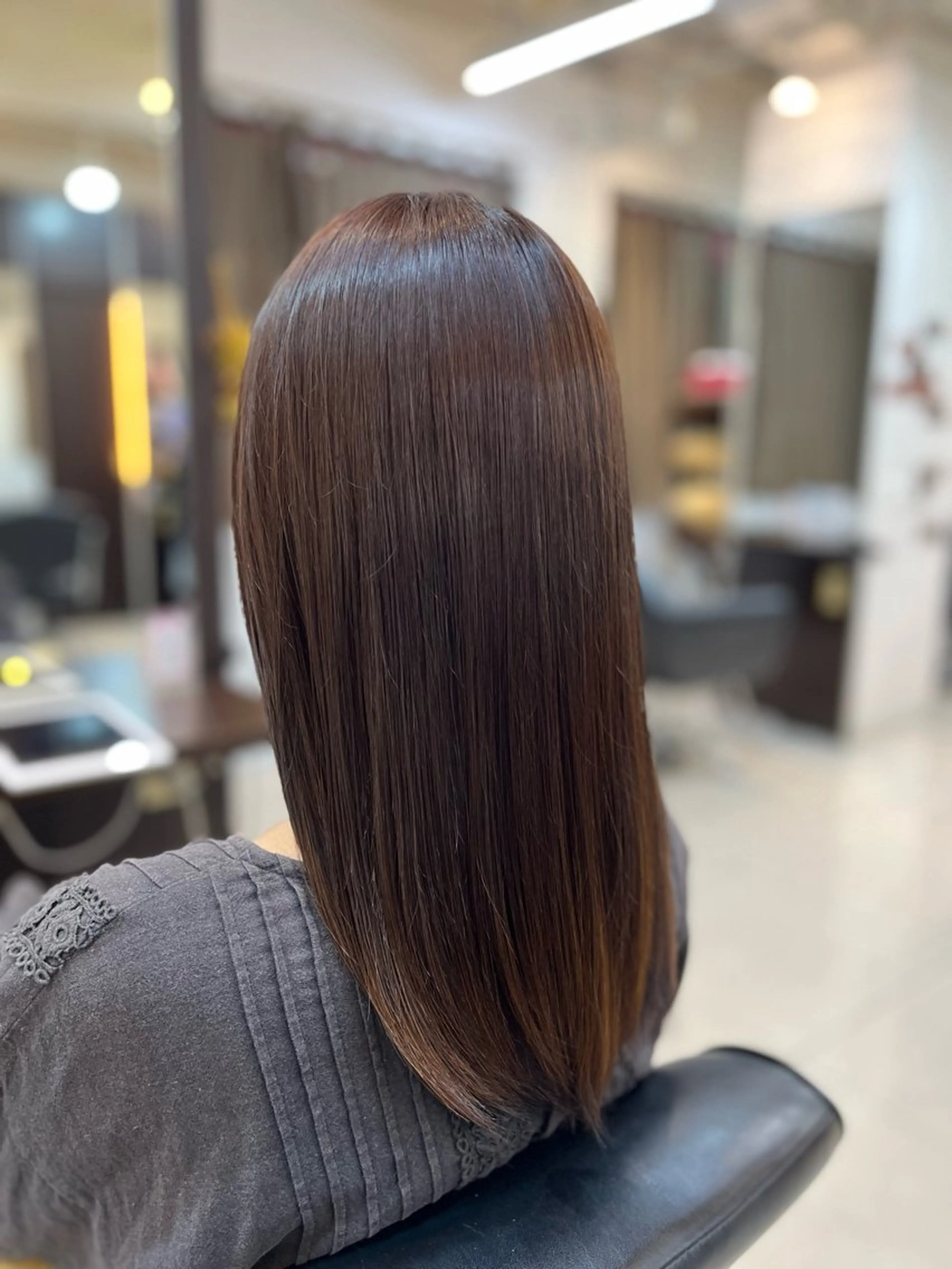 セミロング ピンクブラウン ヘアカラー 🍒 SANA🍒のヘアスタイル