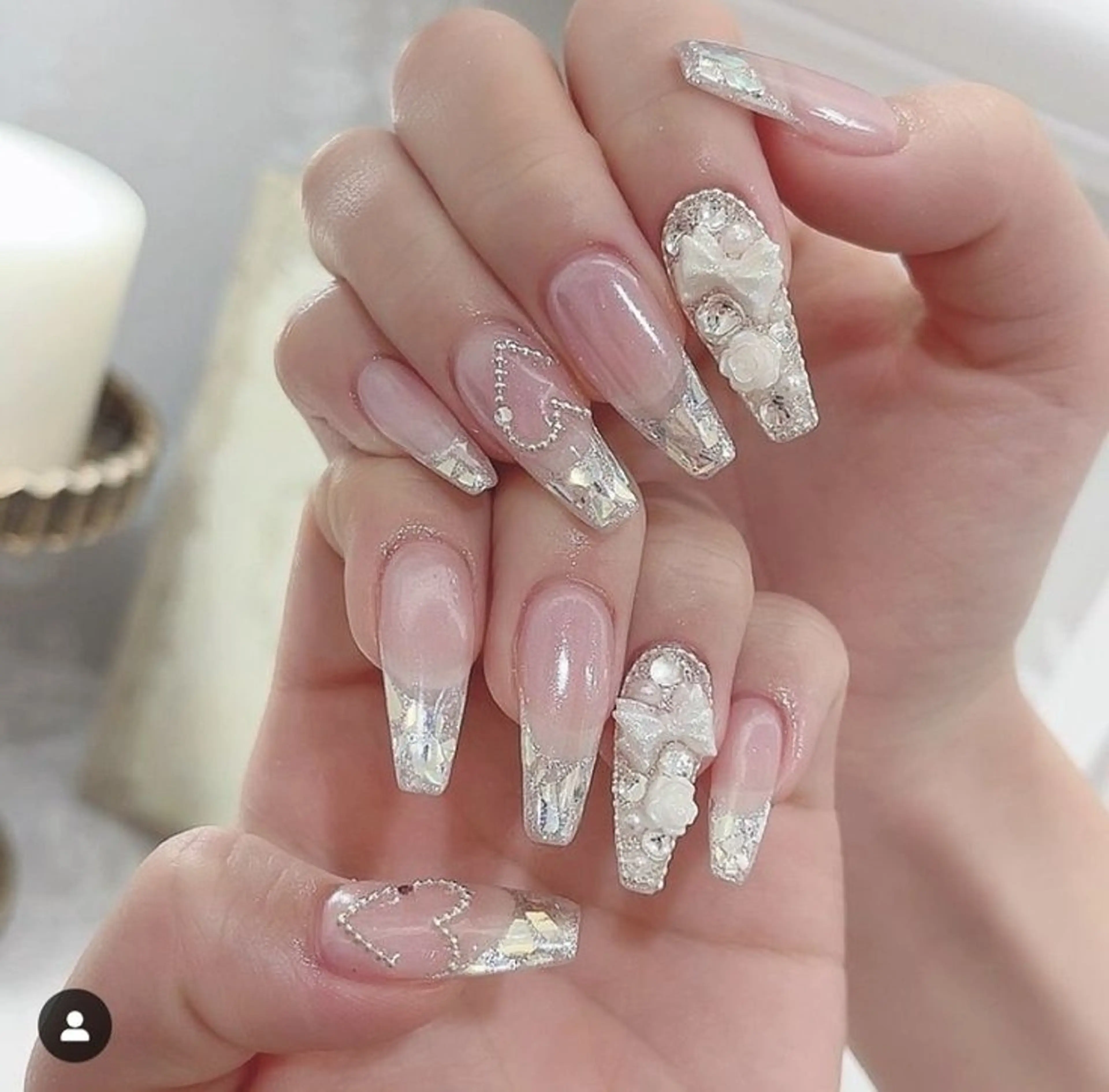 ネイル ラメ(グリッター) ミラーネイル ワンカラーネイル シンプルネイル ハンドネイル 禅 博多駅ネイルサロンのネイルデザイン