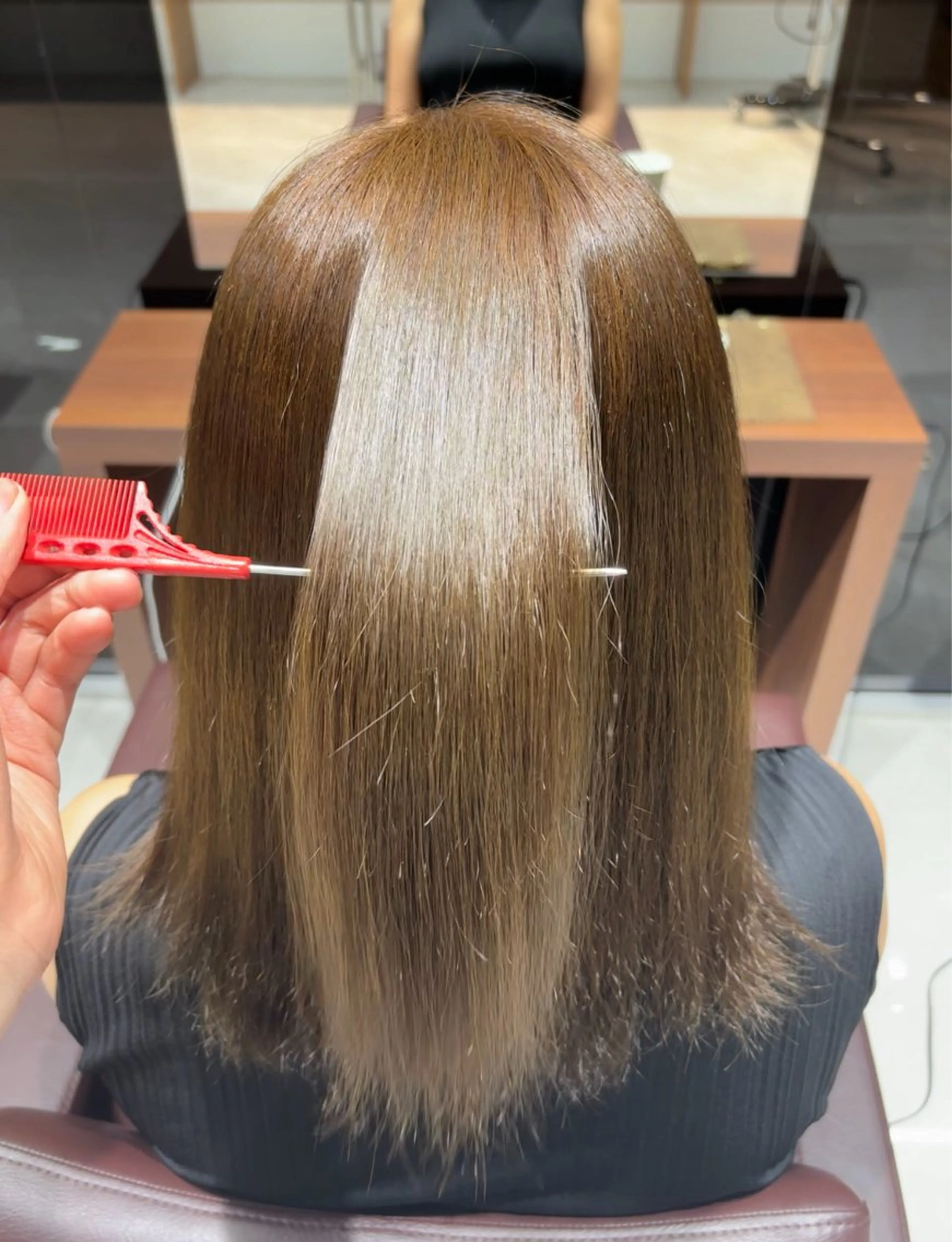 セミロング カラー ベージュカラー ミルクティーベージュ トリートメント Miyu's Shibuya Flag所属・ねね🦖 /ブリーチカラーのヘアスタイル