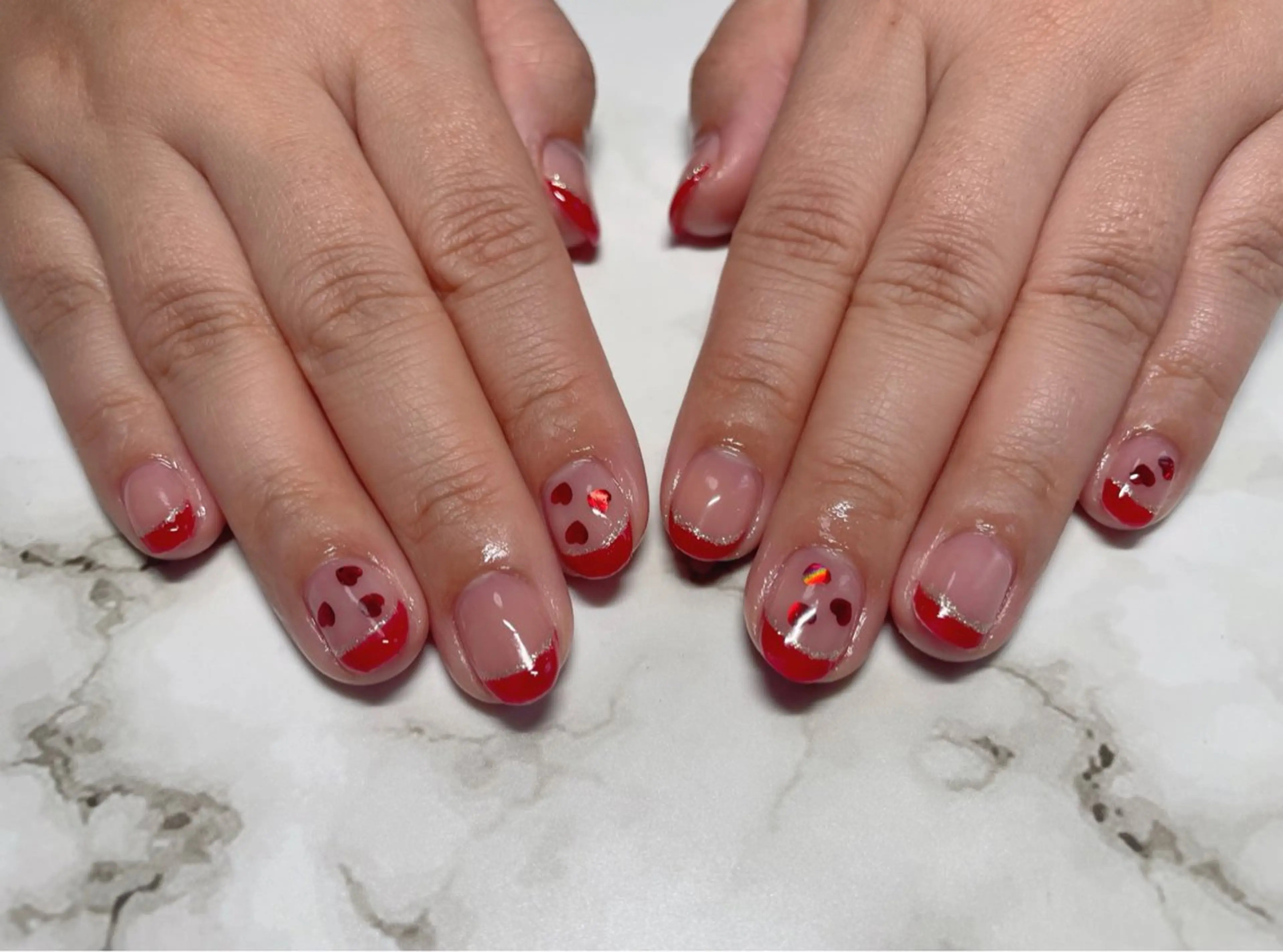 ネイル アートネイル フレンチネイル nail salon シェリコのネイルデザイン