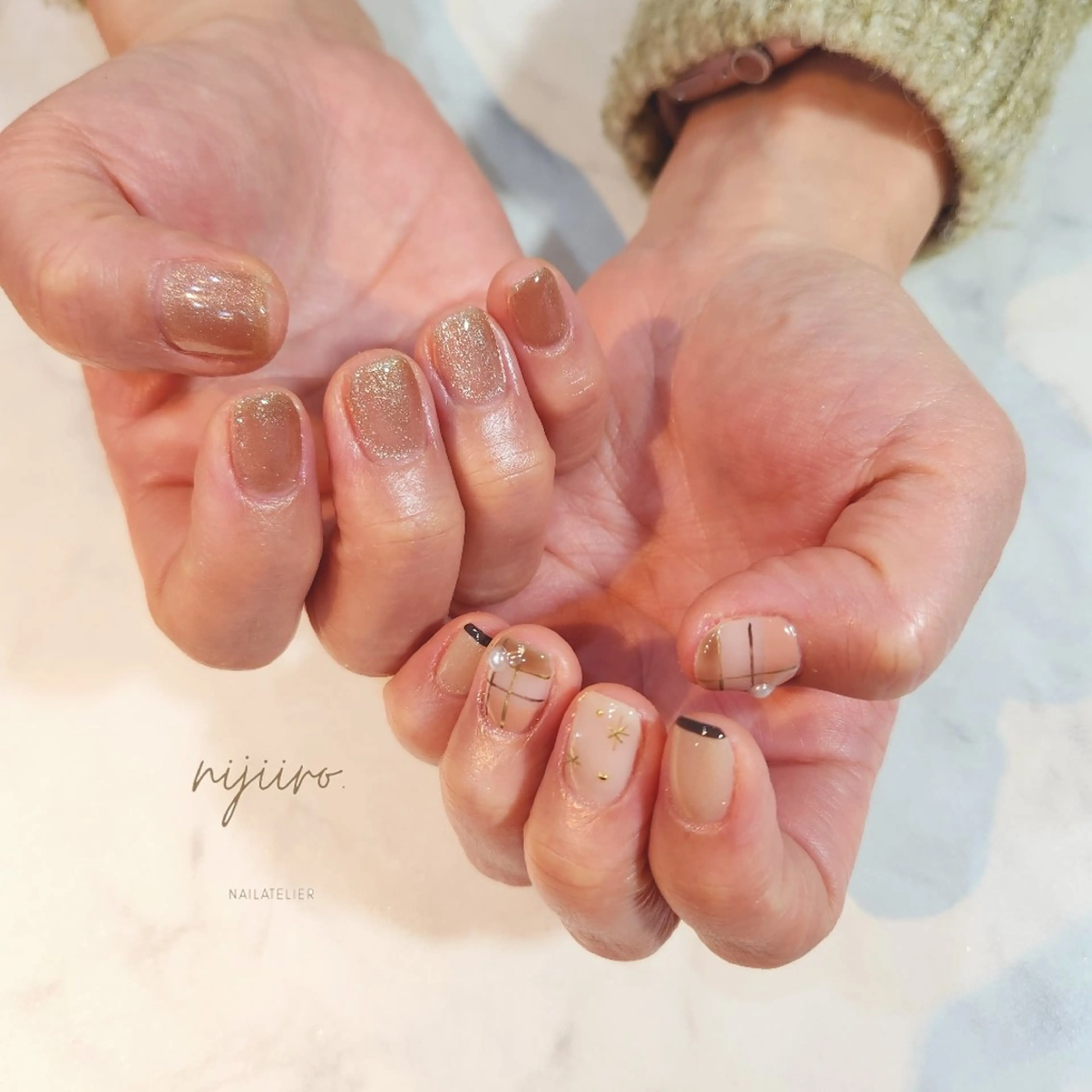 ネイル ハンドネイル nijiiro🌈 サトウのネイルデザイン