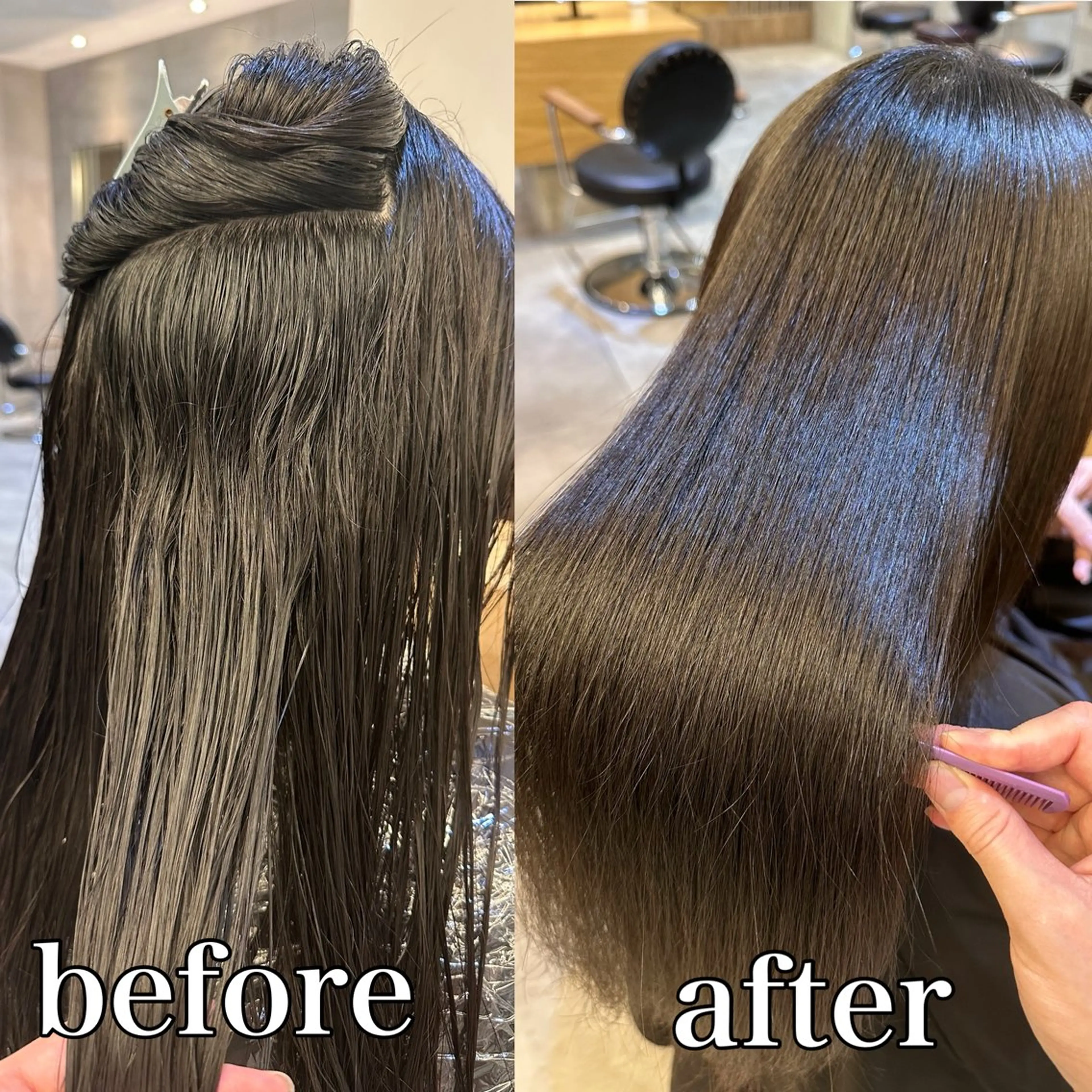 ロング くせ毛 縮毛矯正 カット 縮毛矯正 美髪矯正💎副店長 💎ミツキのヘアスタイル