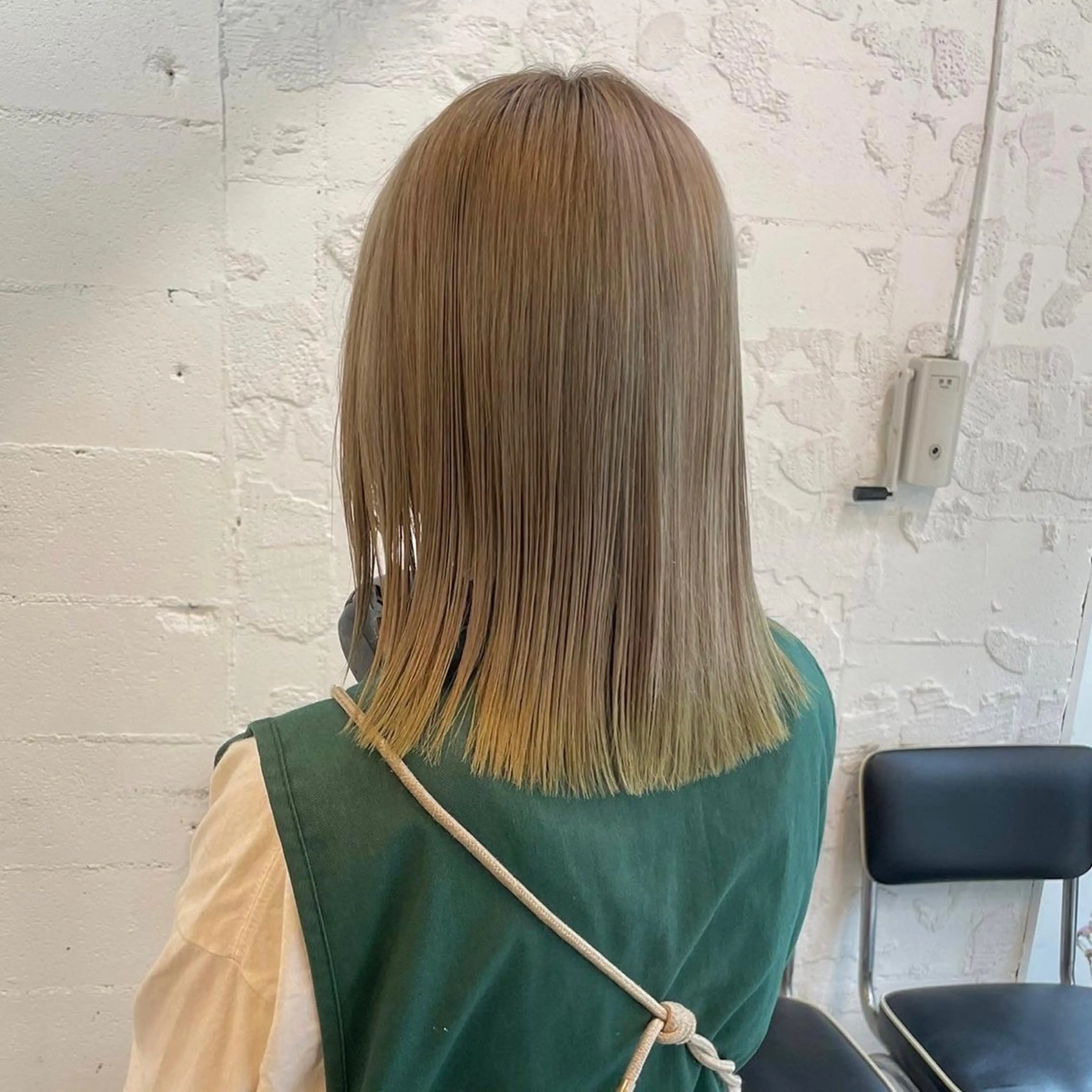ミディアム カラー ヘアアレンジ カット ヘアカラー トリートメント 🎀ダブルカラーレイ ヤーyuuri🎀のヘアスタイル