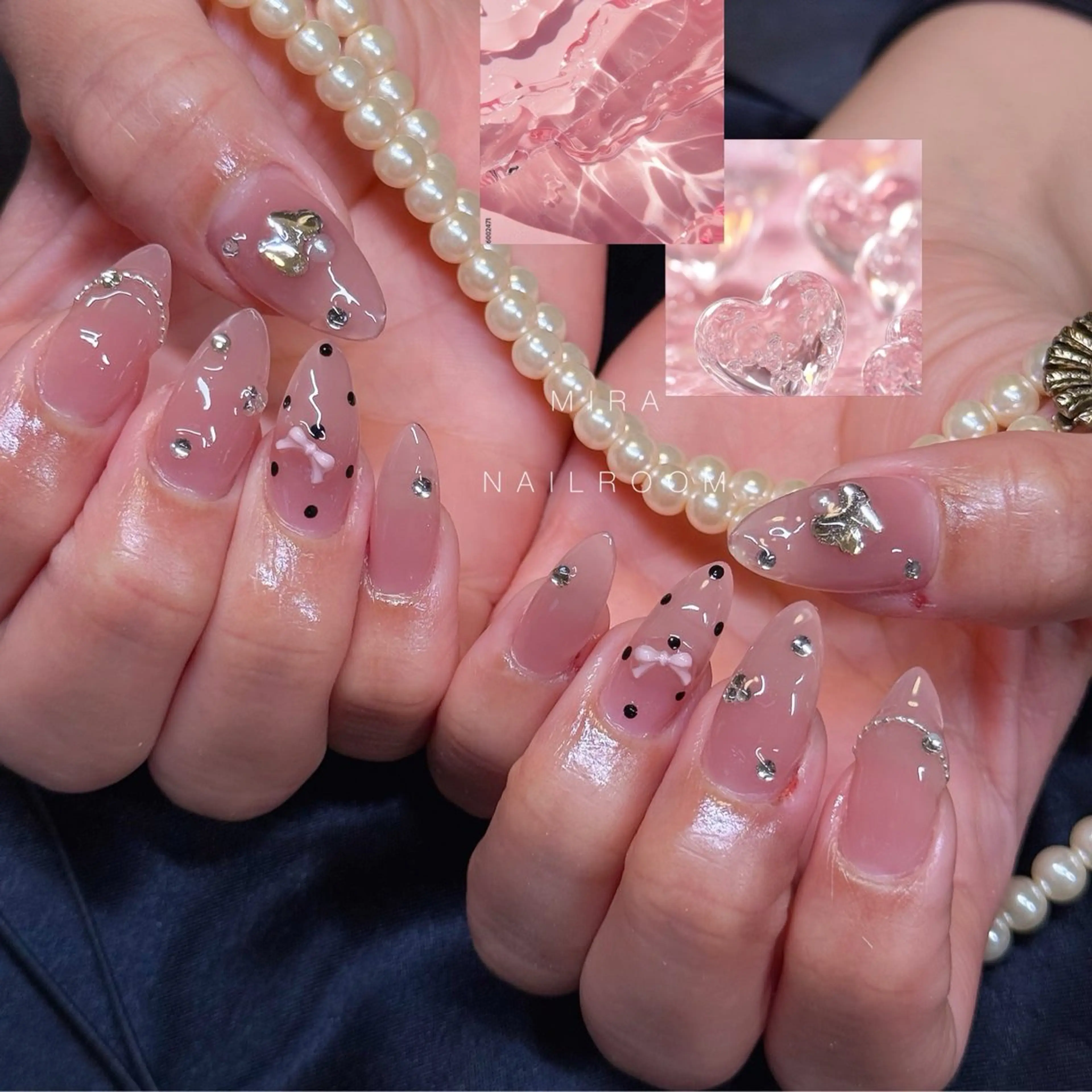 ネイル 長さ出し 持ち込み MIRA NAILROOMのネイルデザイン