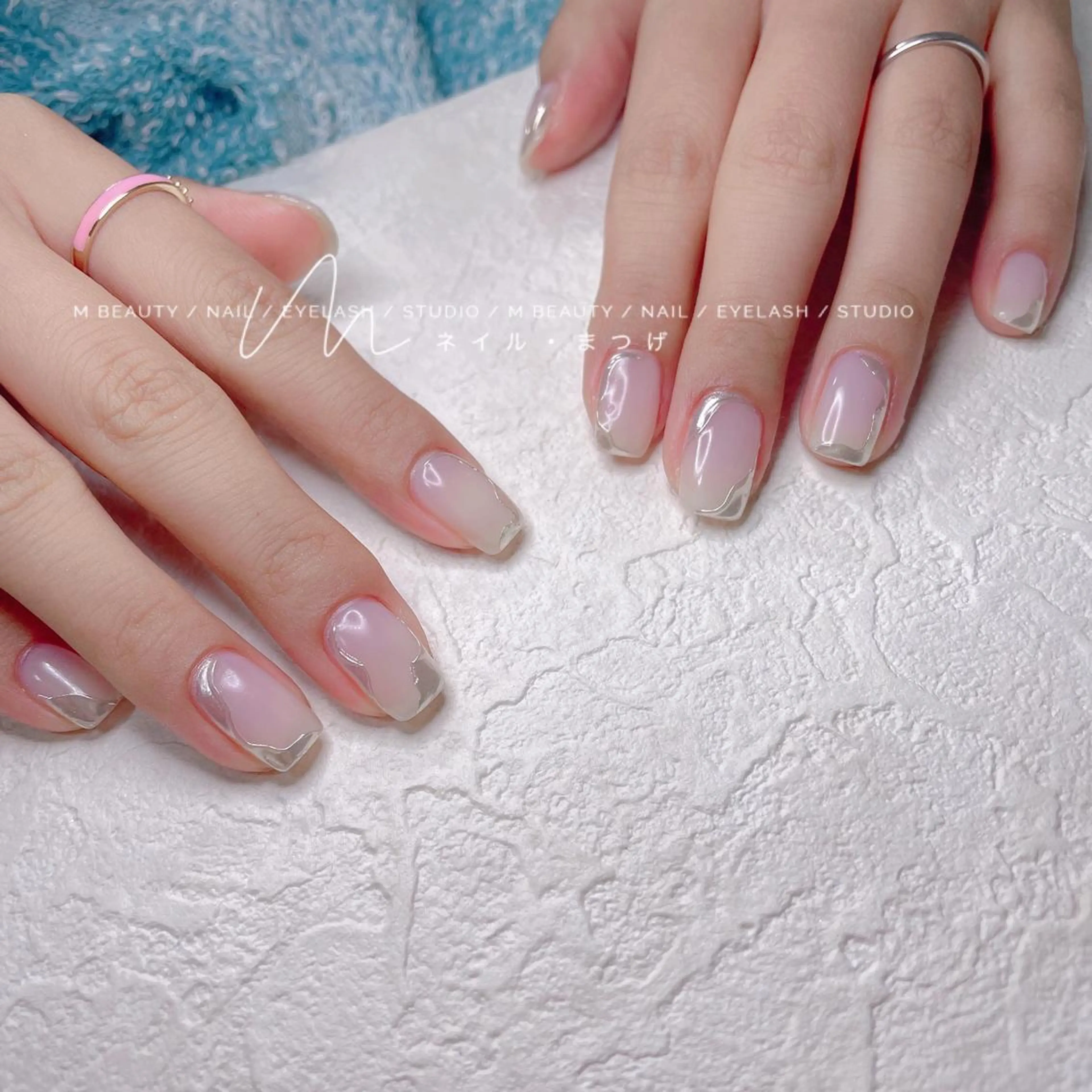 ネイル 持ち込み M🌷nail 長さだし専門店のネイルデザイン